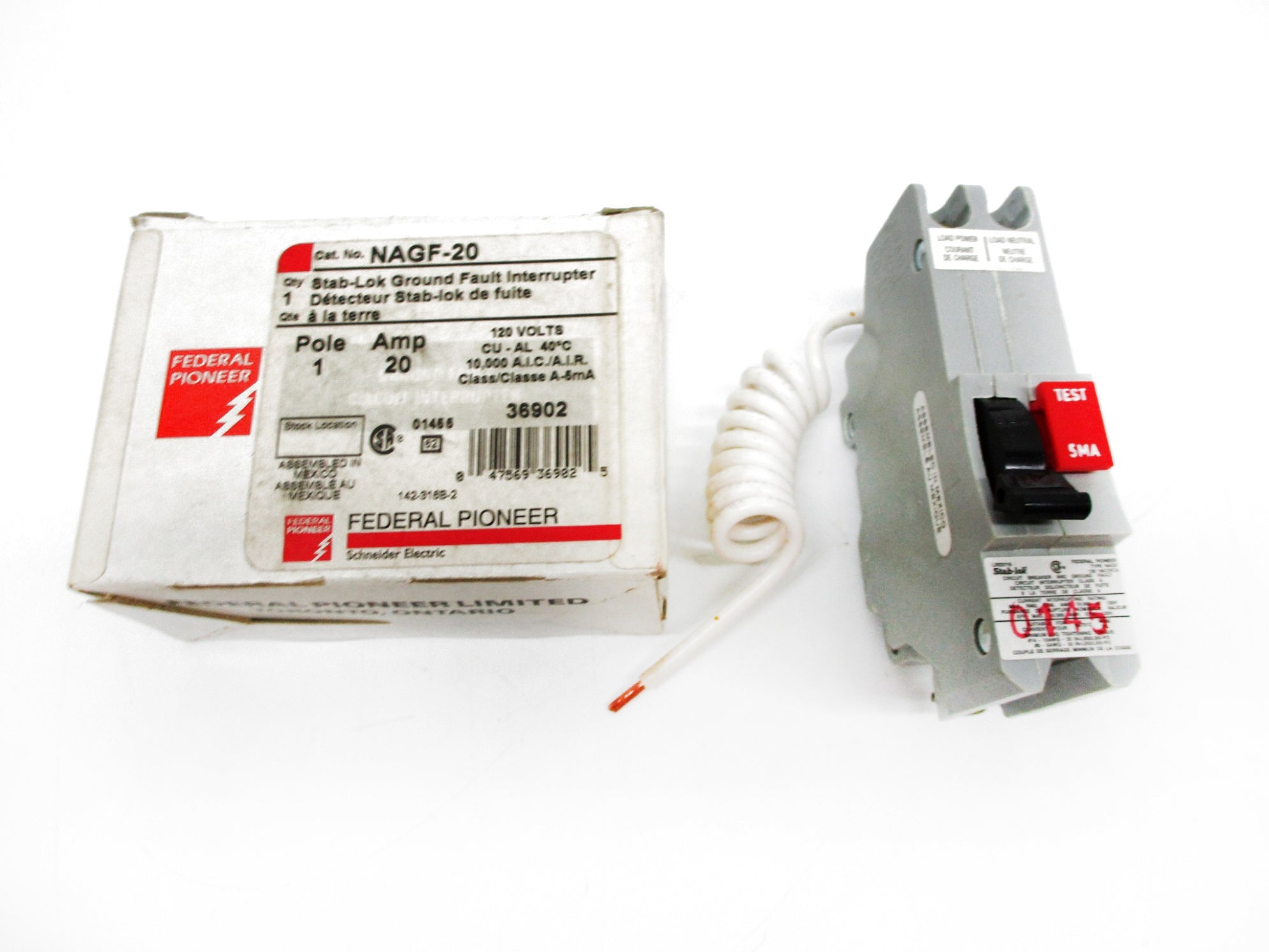 FEDERAL PIONEER NAGF-20 20A 120V NSMP