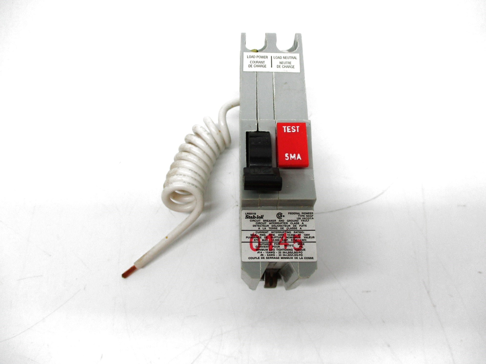 FEDERAL PIONEER NAGF-20 20A 120V NSMP