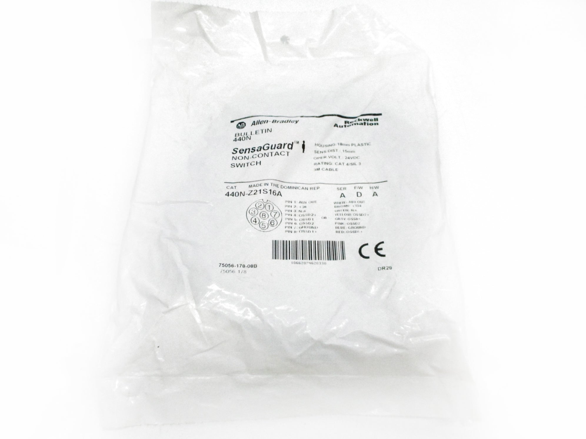 ALLEN BRADLEY 440N-Z21S16A SER. A F/W D 24VDC NSMP