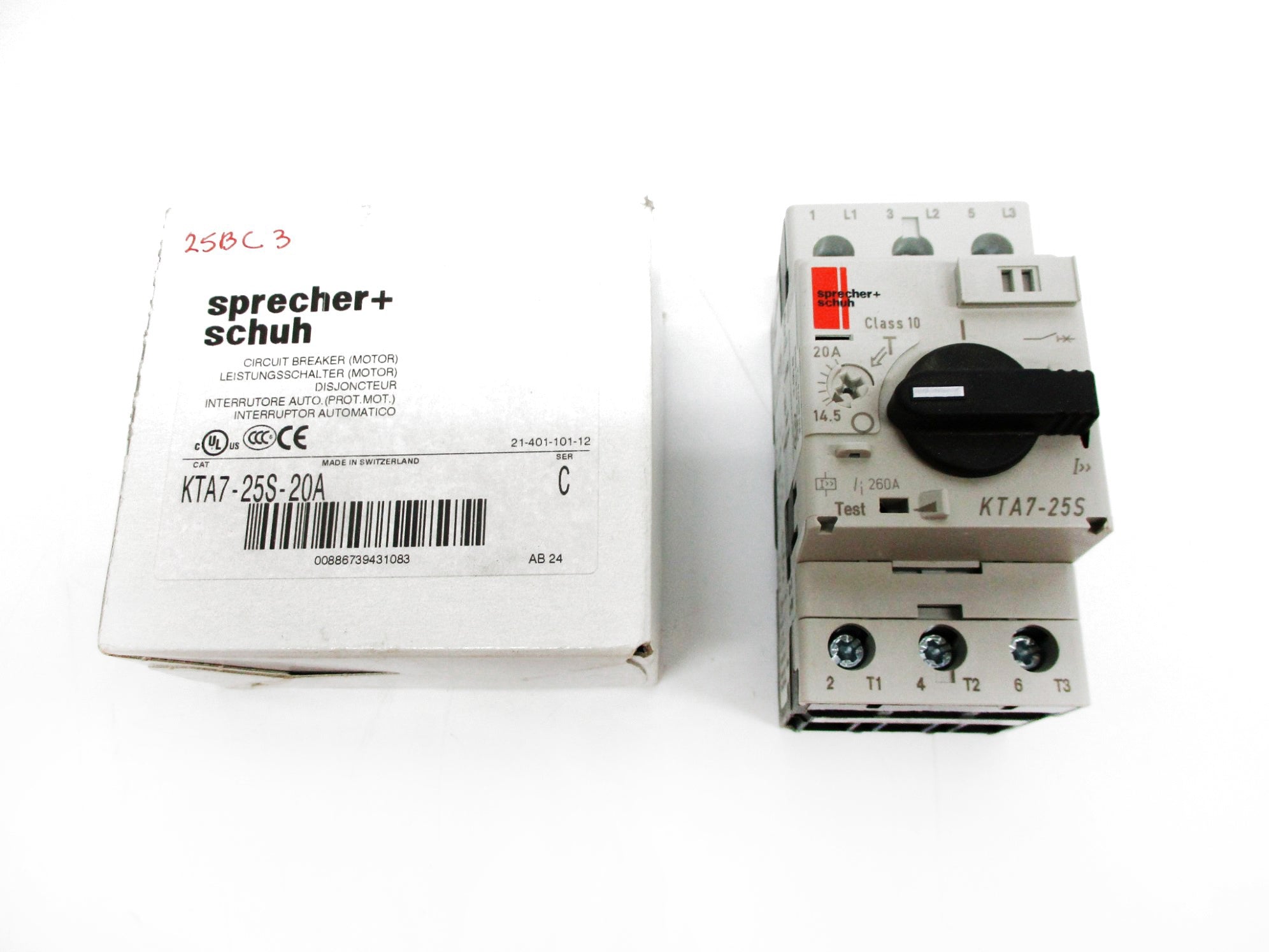 SPRECHER+SCHUH KTA7-25S-20A SER. C 690V 14.5-20A NSMP