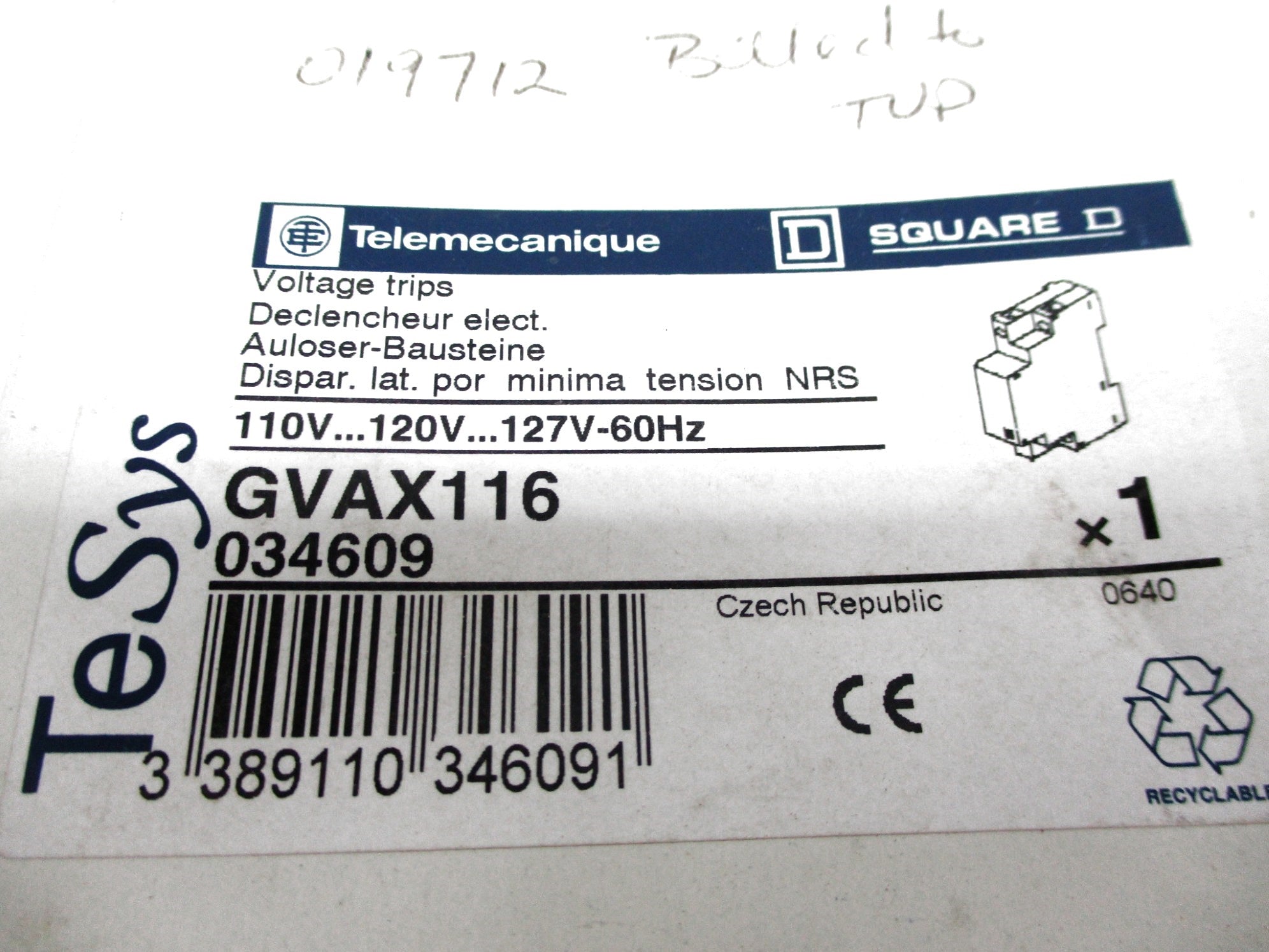 TELEMECANIQUE GVAX116 NSMP