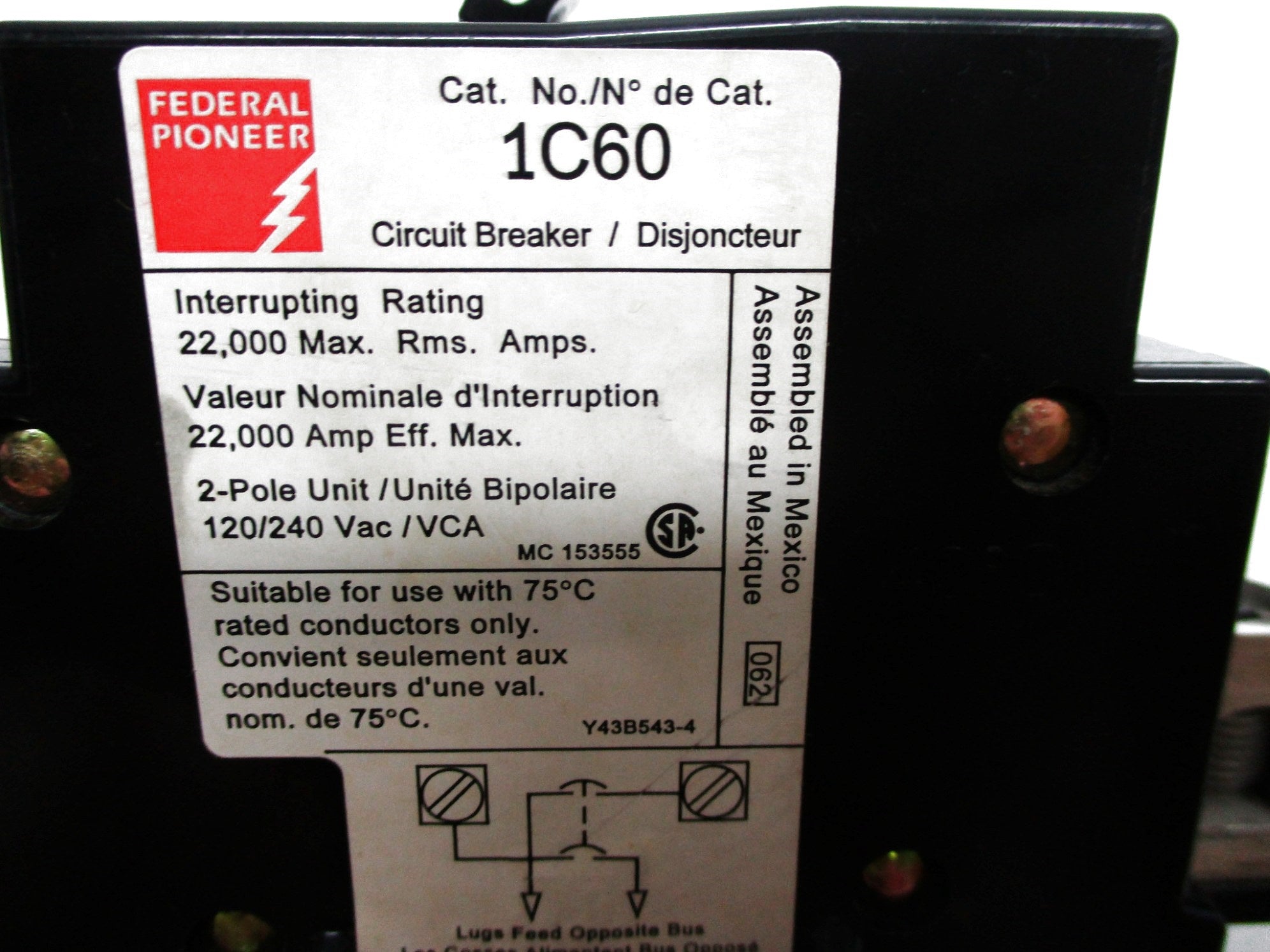 FEDERAL PIONEER 1C60 60A 120/240V NSMP