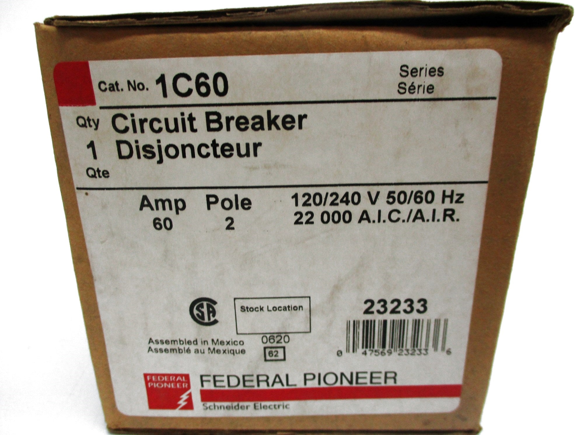 FEDERAL PIONEER 1C60 60A 120/240V NSMP