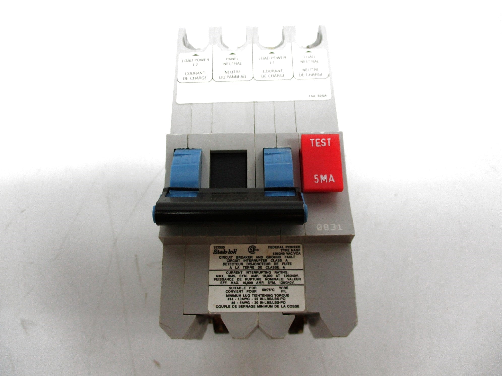 FEDERAL PIONEER NAGF-215 15A 120/240V NSMP