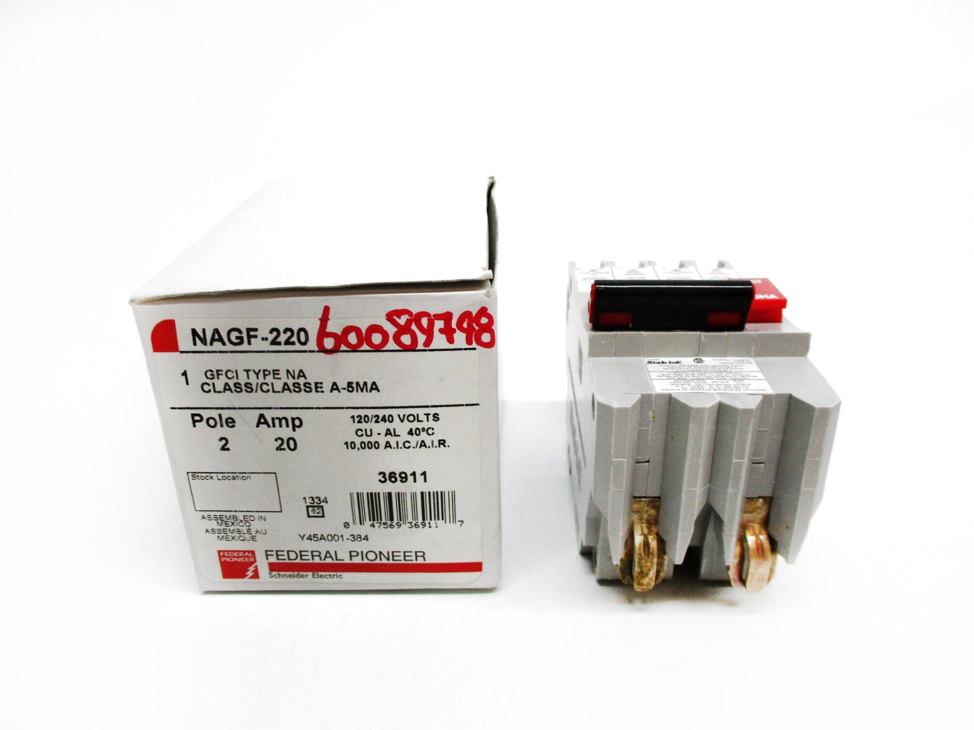 FEDERAL PIONEER NAGF-220 20A 120/240VAC NSMP