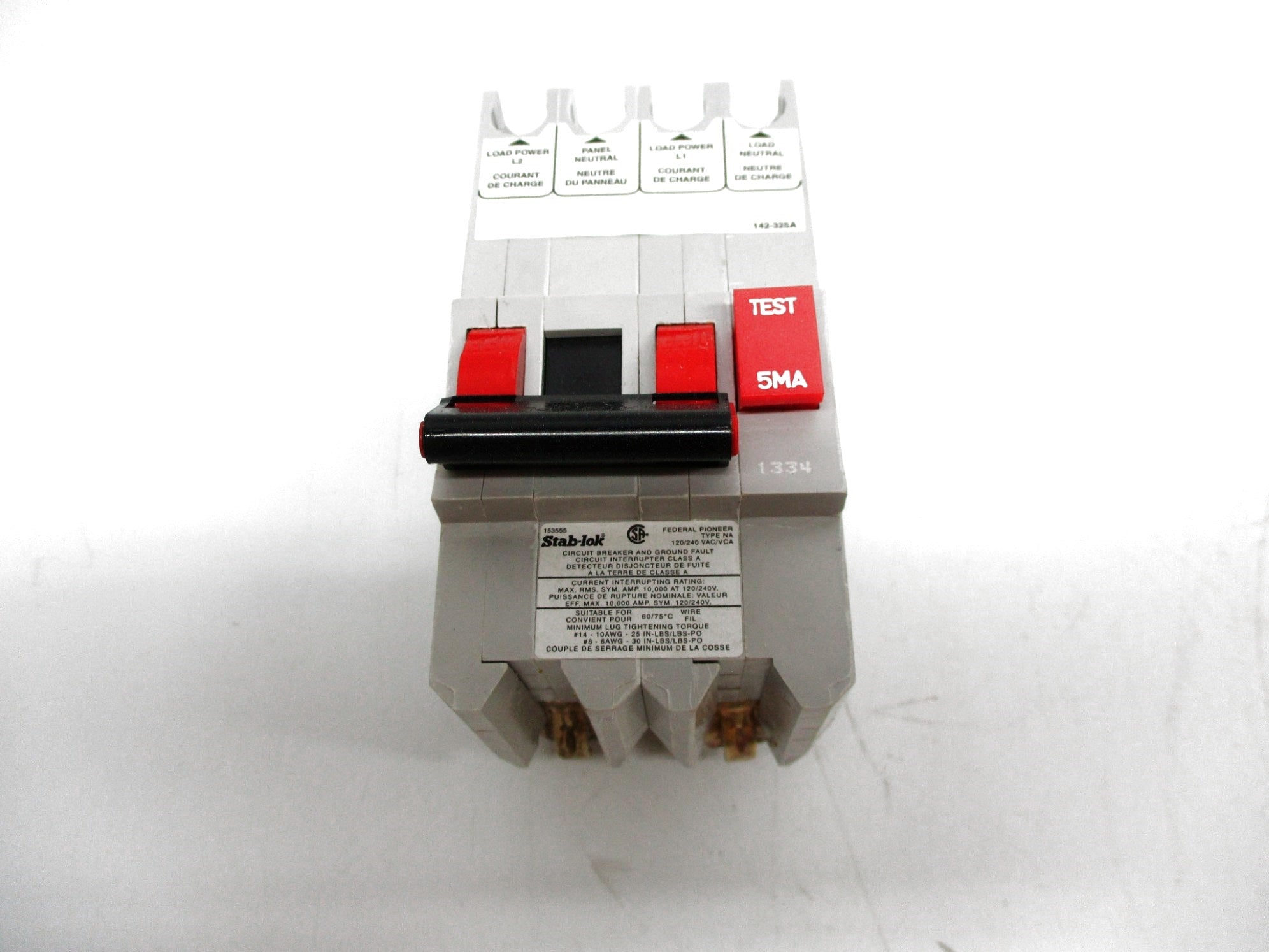 FEDERAL PIONEER NAGF-220 20A 120/240VAC NSMP