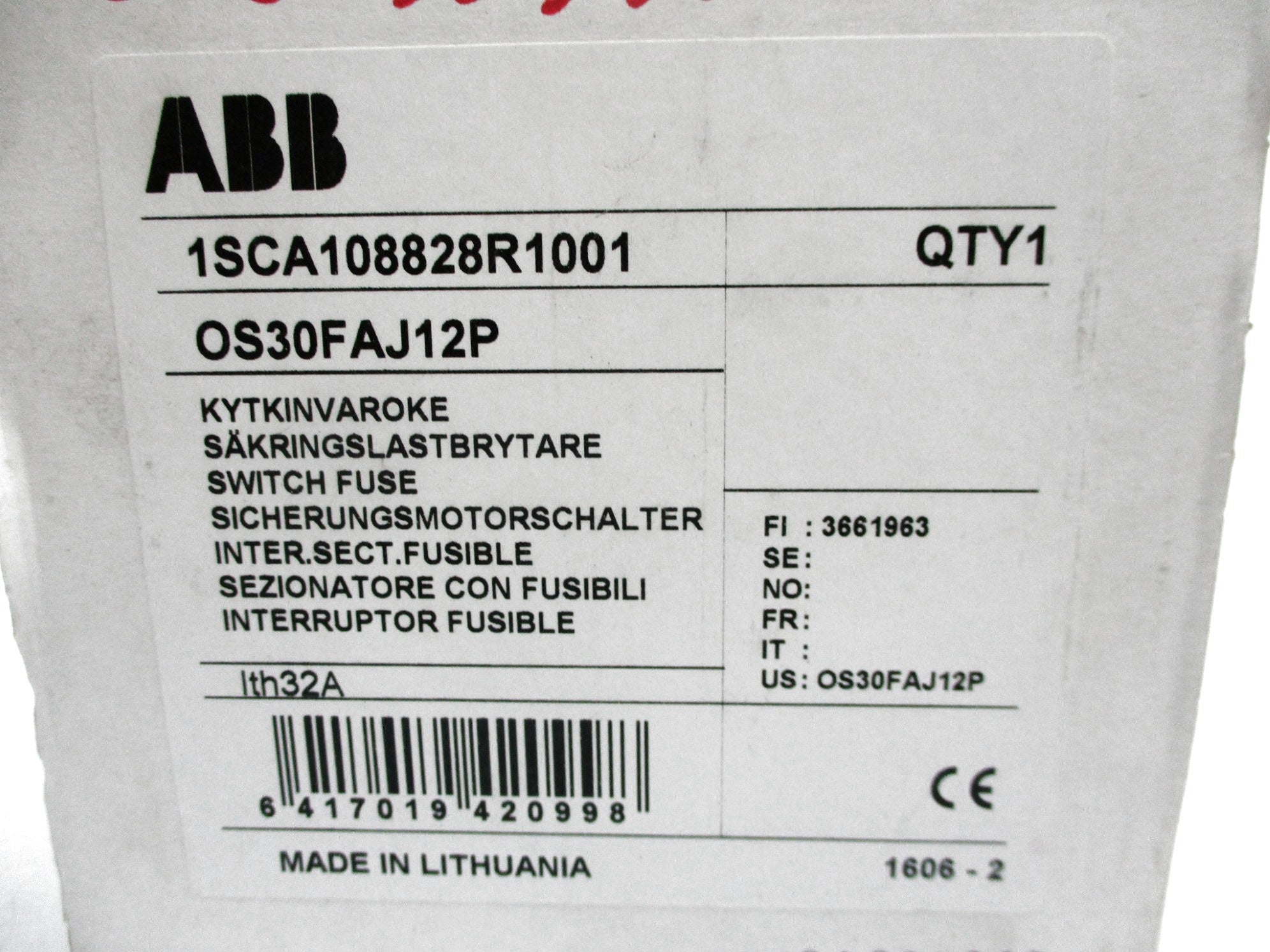 ABB OS30FAJ12P NSMP