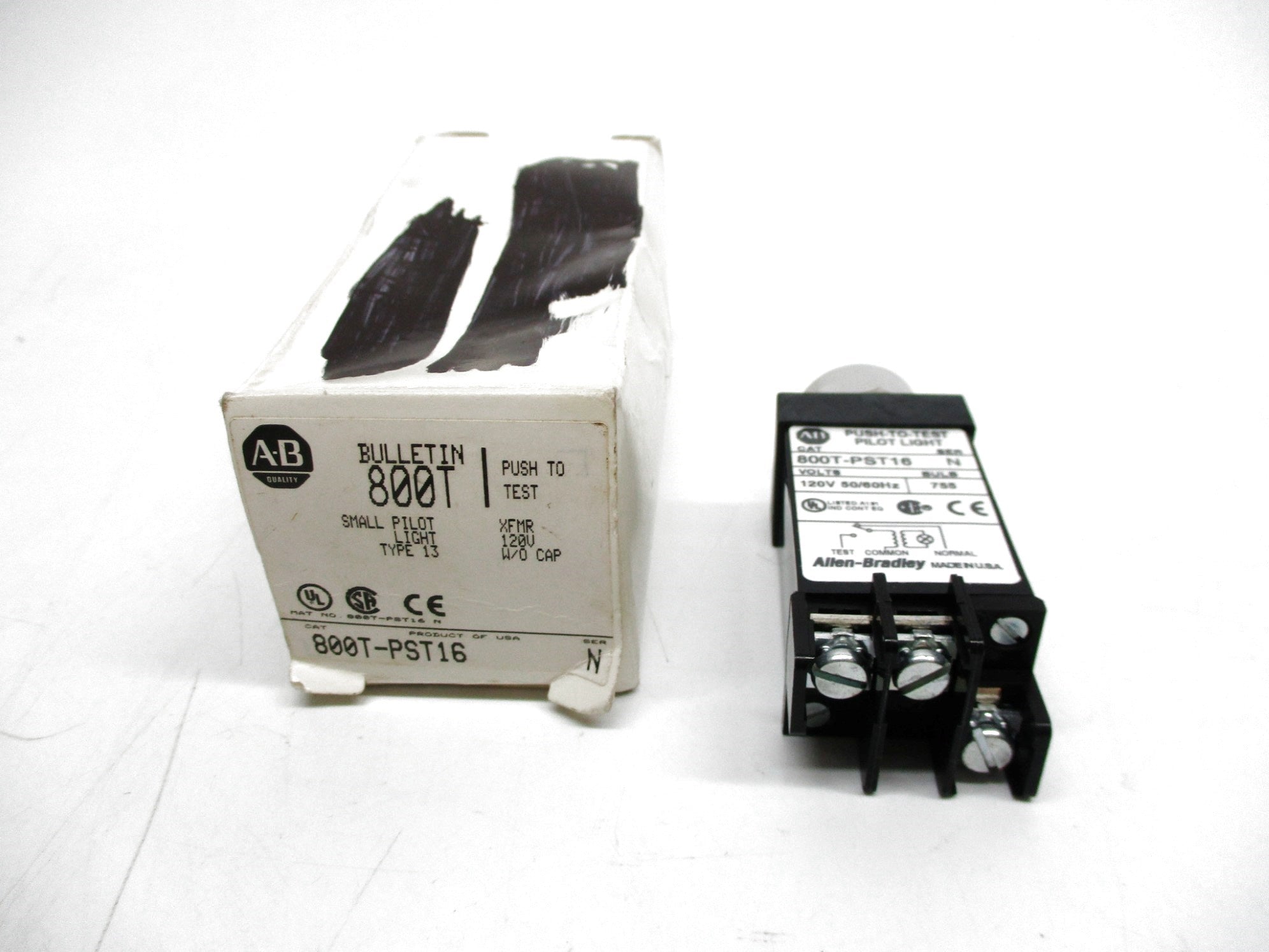 ALLEN BRADLEY 800T-PST16 SER. N 120V (WH) NSMP