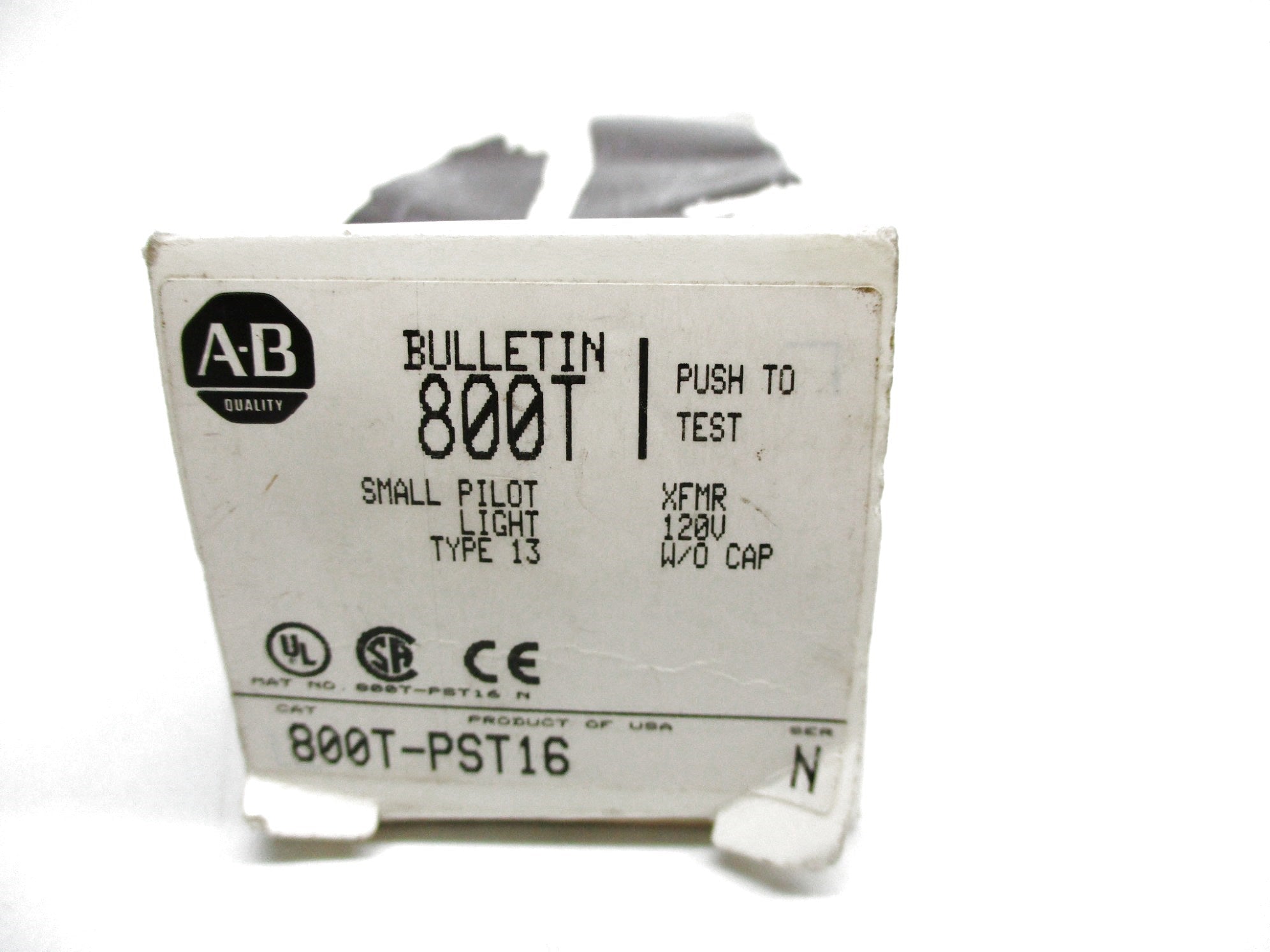 ALLEN BRADLEY 800T-PST16 SER. N 120V (WH) NSMP