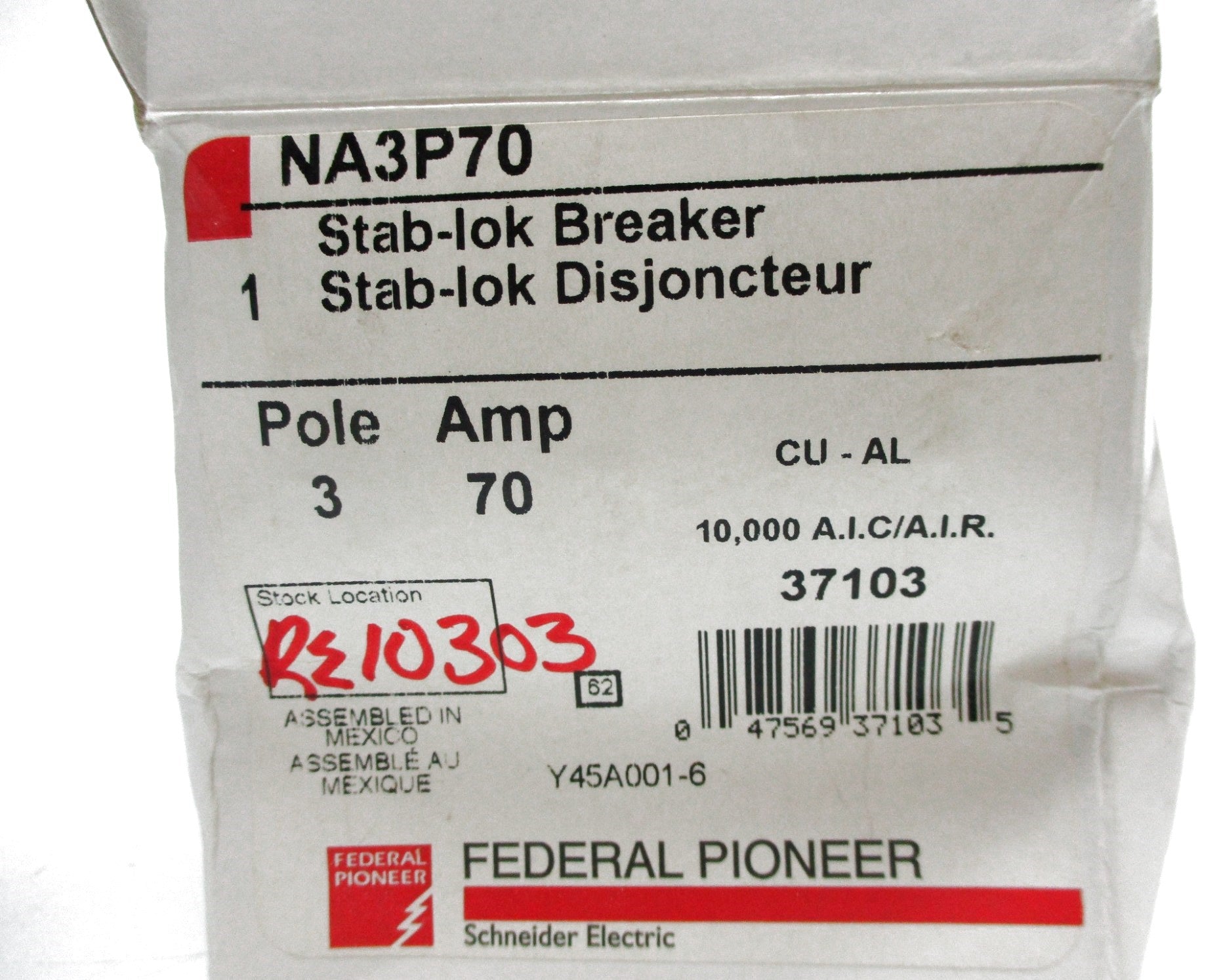 FEDERAL PIONEER NA3P70 70A 240VAC NSMP