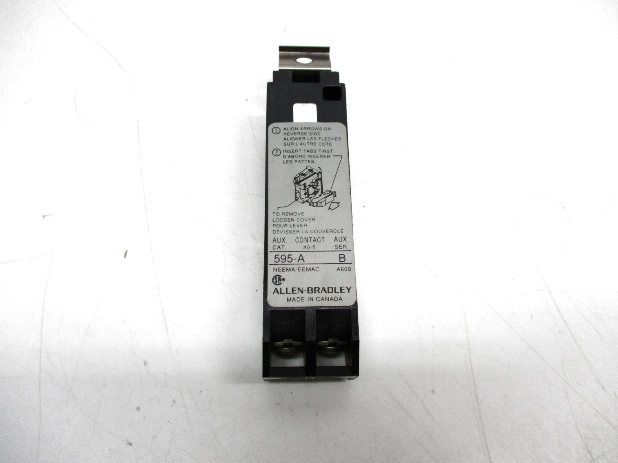 ALLEN BRADLEY 595-A SER. B (WH/YL)  NSMP