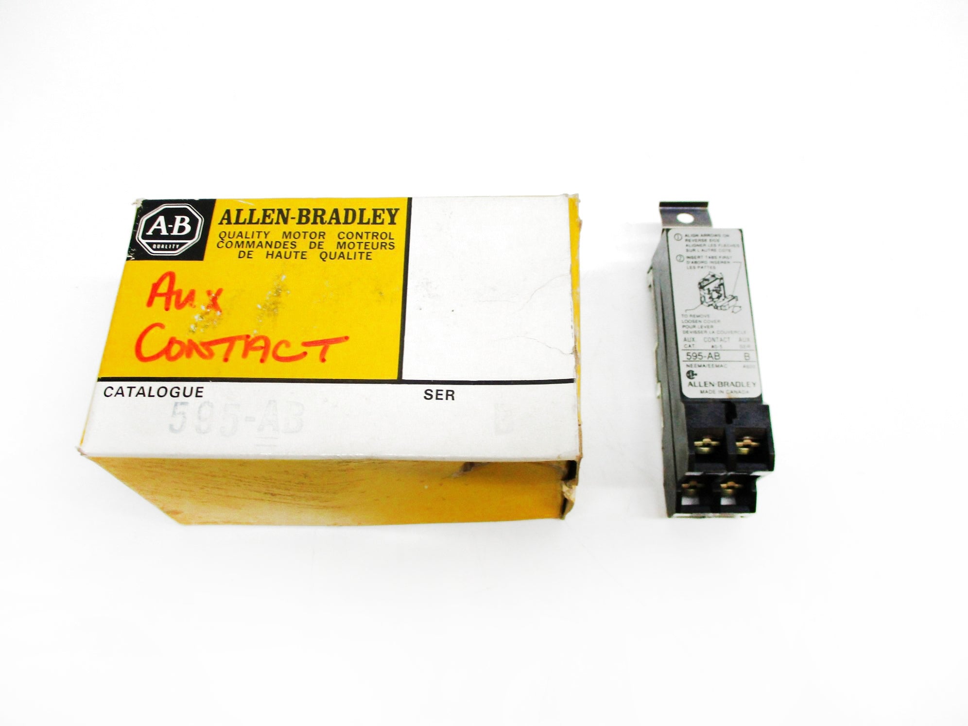 ALLEN BRADLEY 595-AB SER. B (WH/YL)  NSMP