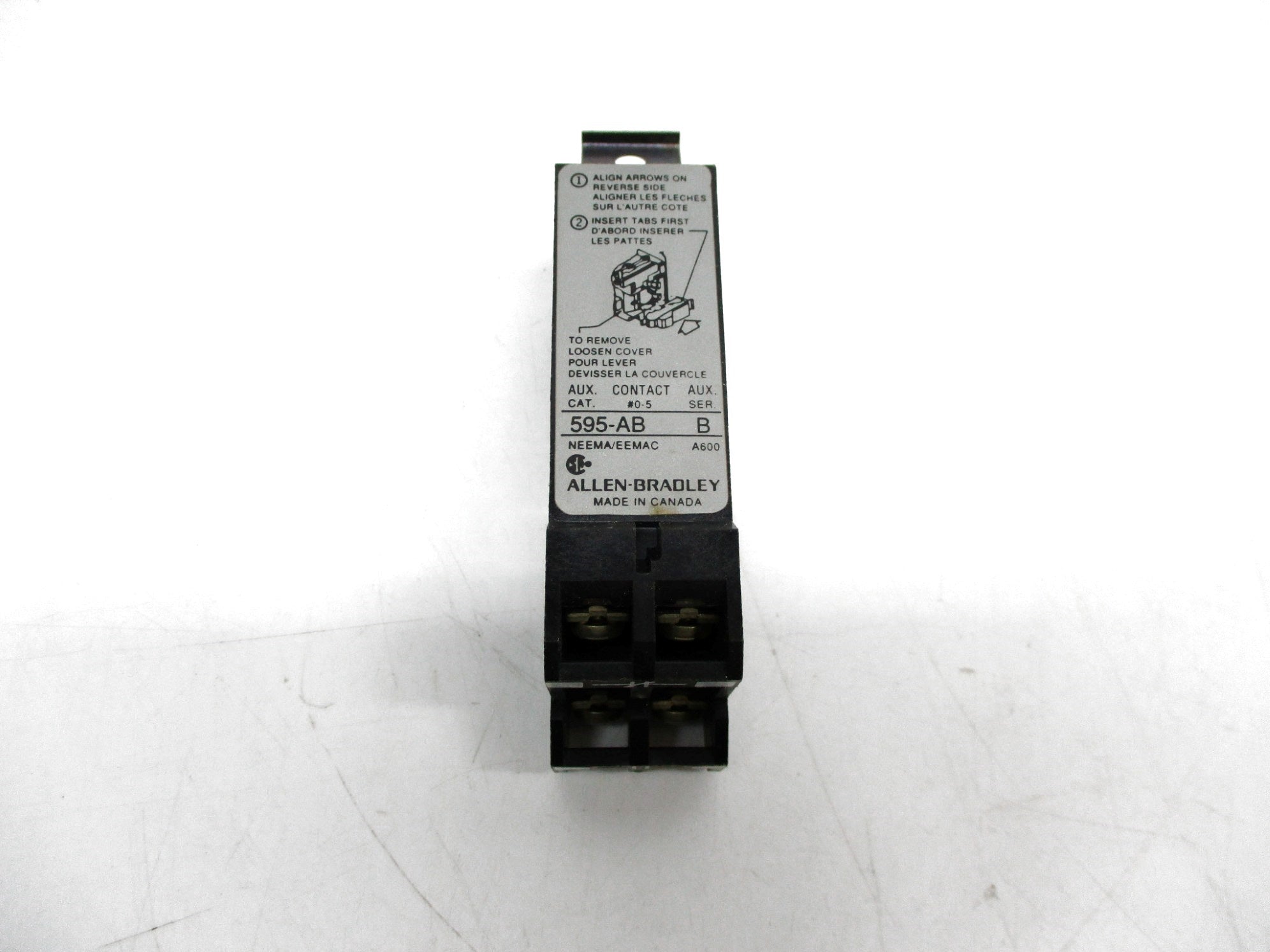 ALLEN BRADLEY 595-AB SER. B (WH/YL)  NSMP
