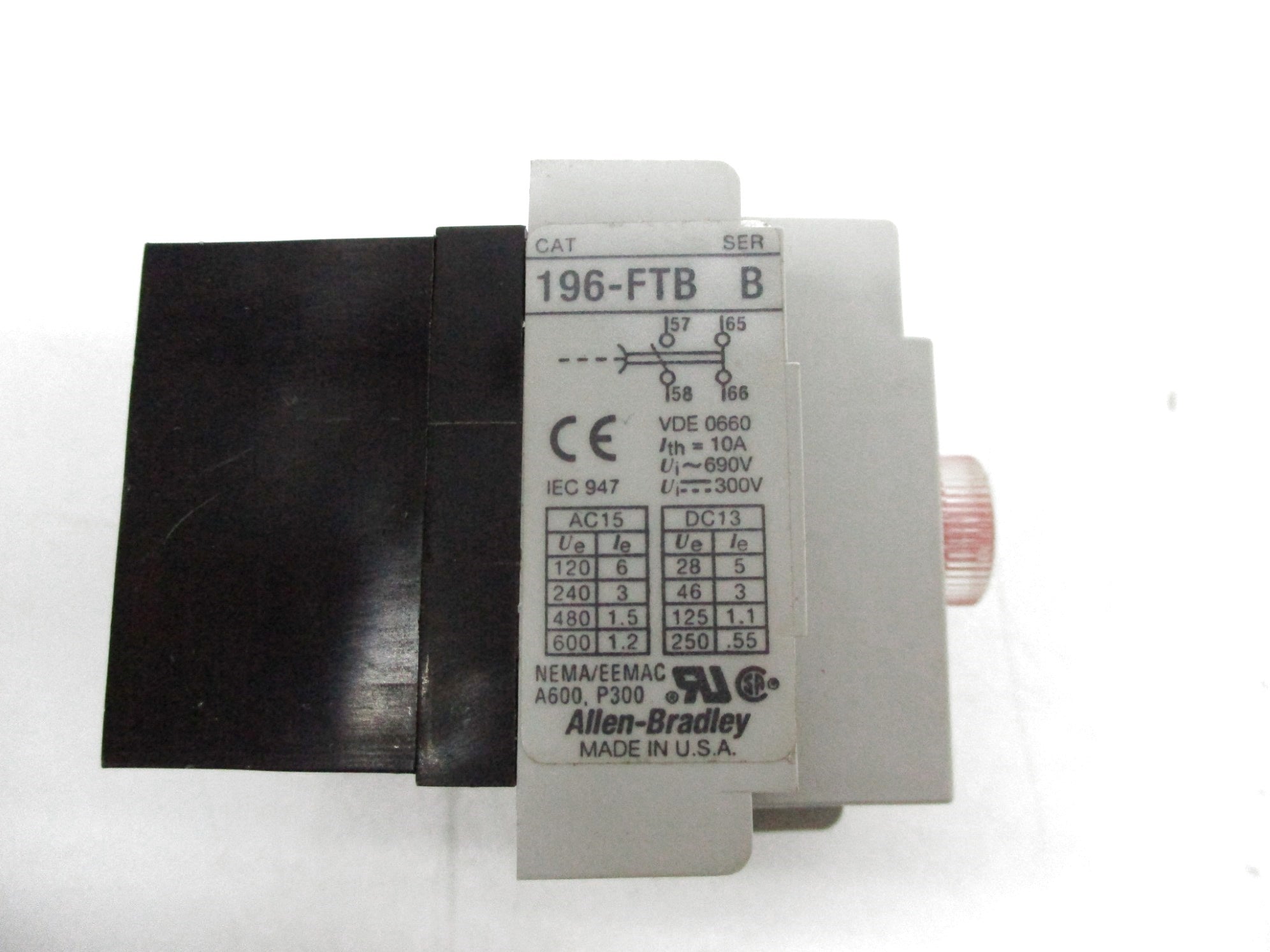 ALLEN BRADLEY 196-FTB SER. B (GY/BL) NSMP