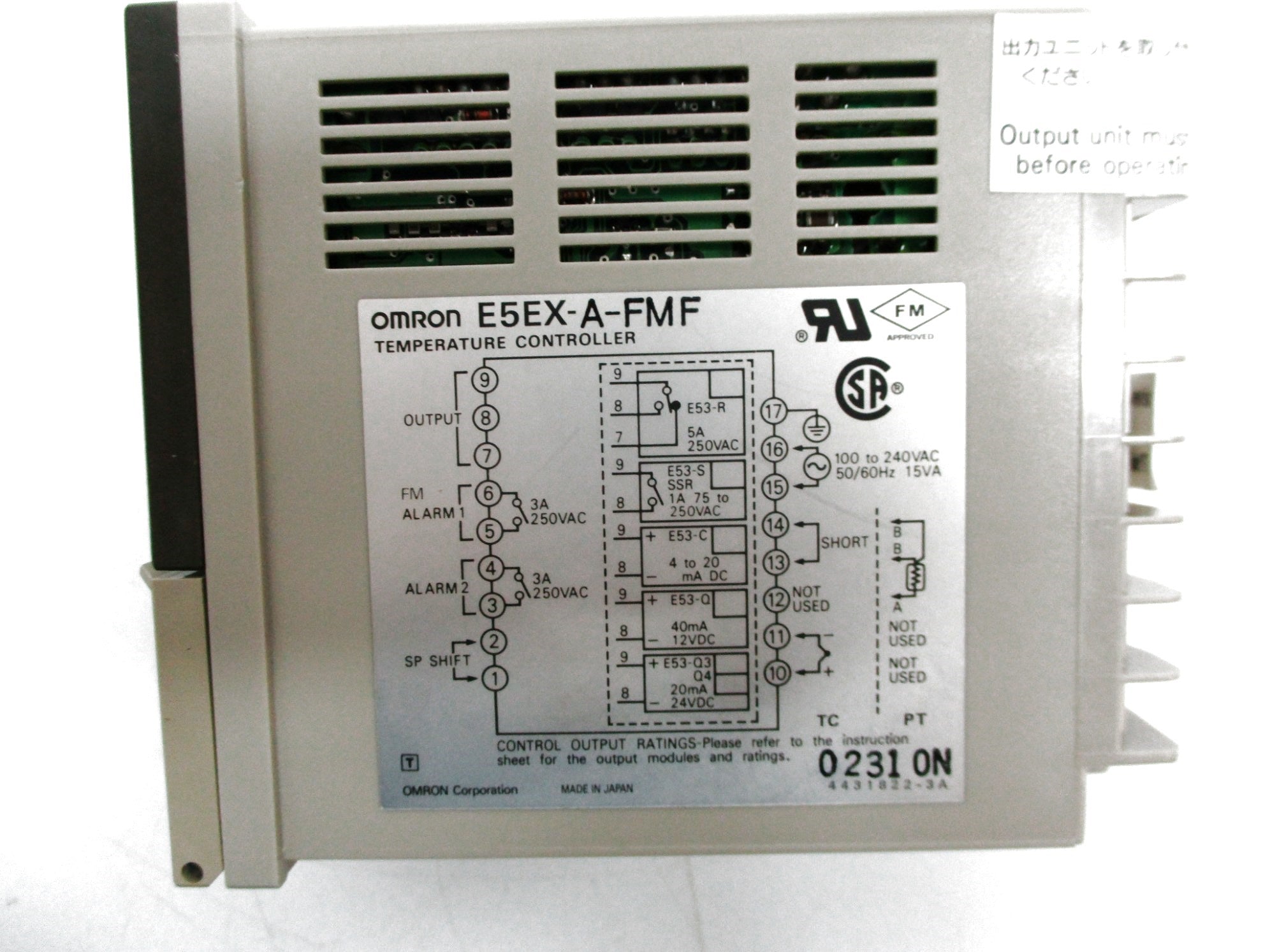 OMRON E5EX-A-FMF NSNP