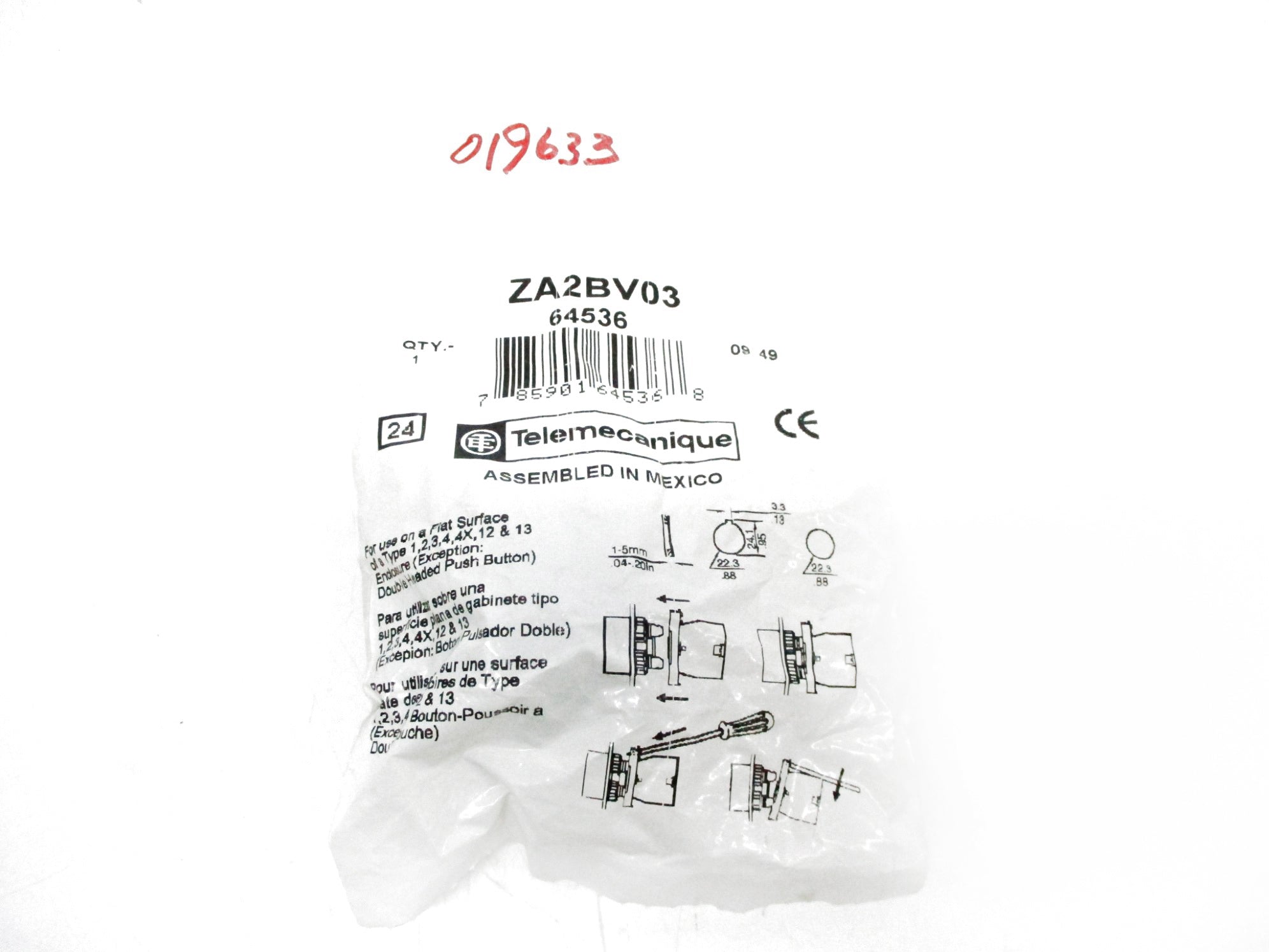 TELEMECANIQUE ZA2BV03 NSMP