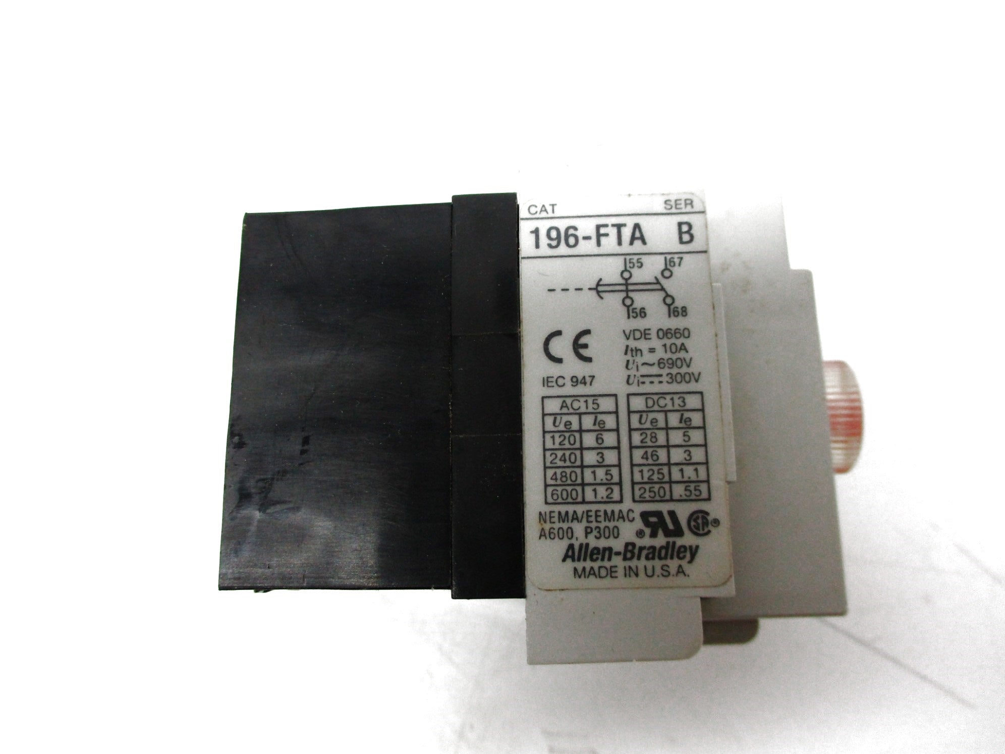 ALLEN BRADLEY 196-FTA SER. B (GY/BL) NSMP