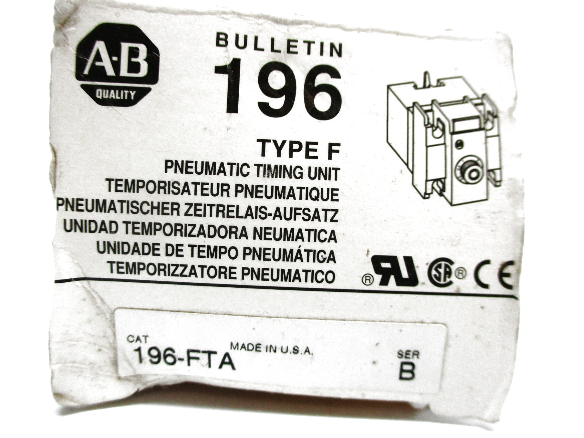 ALLEN BRADLEY 196-FTA SER. B (GY/BL) NSMP