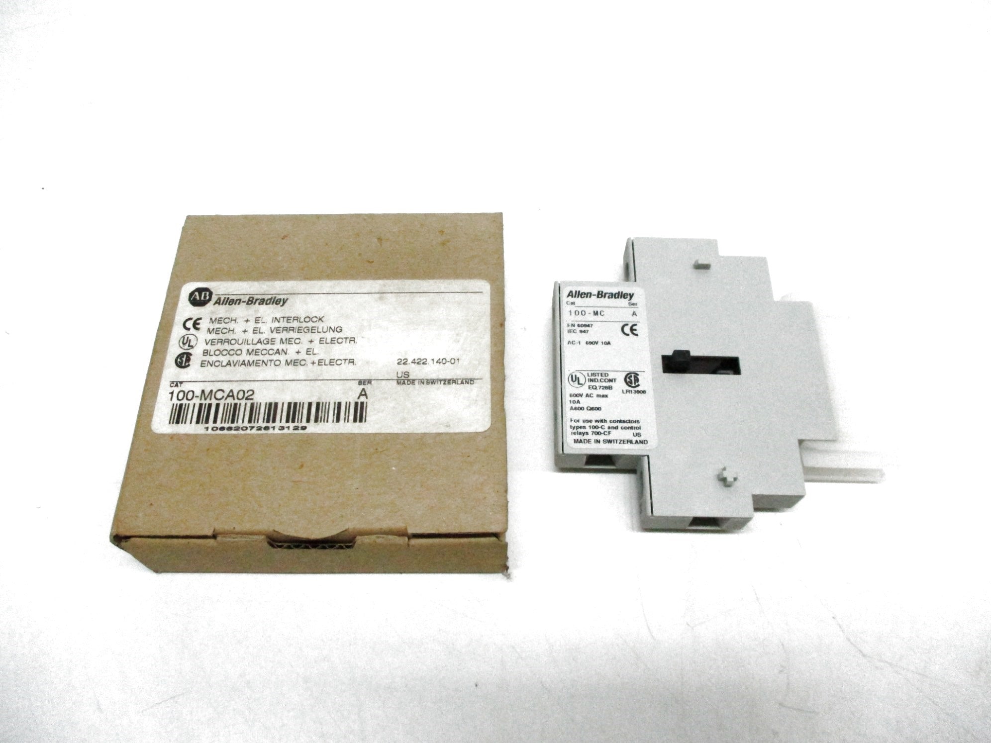ALLEN BRADLEY 100-MCA02 SER. A (BR/WH) NSMP