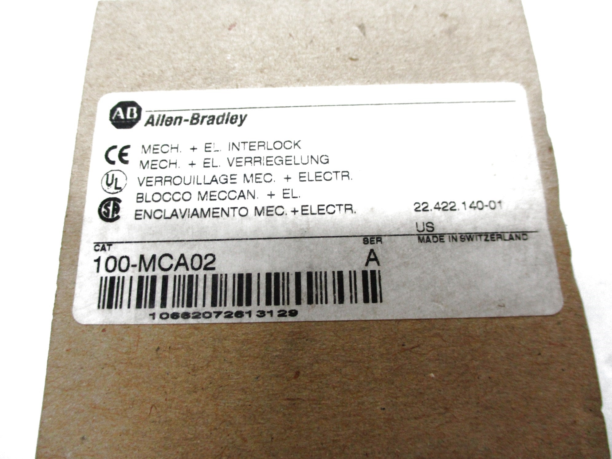 ALLEN BRADLEY 100-MCA02 SER. A (BR/WH) NSMP
