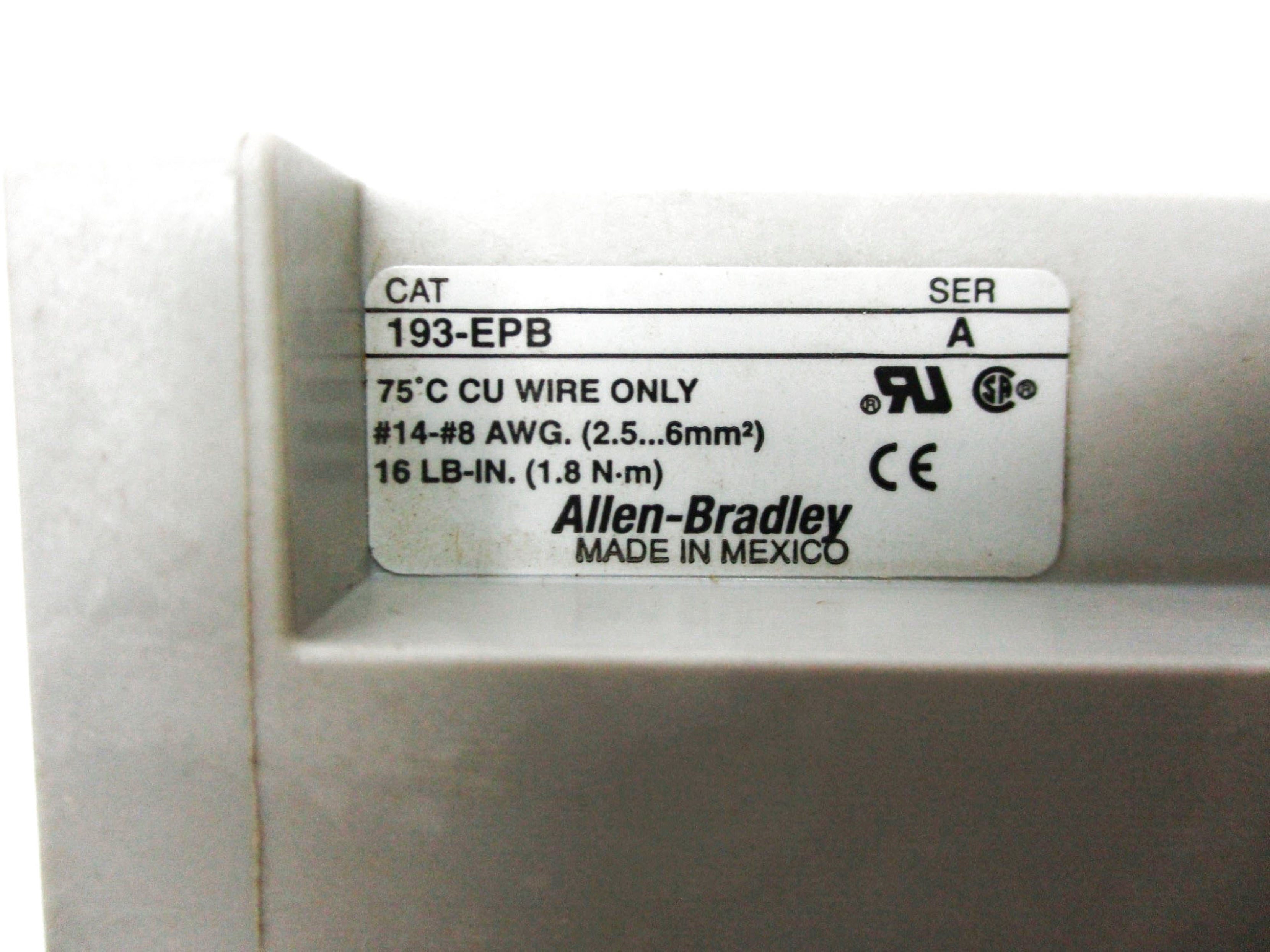 ALLEN BRADLEY 193-EPB SER. A NSNP