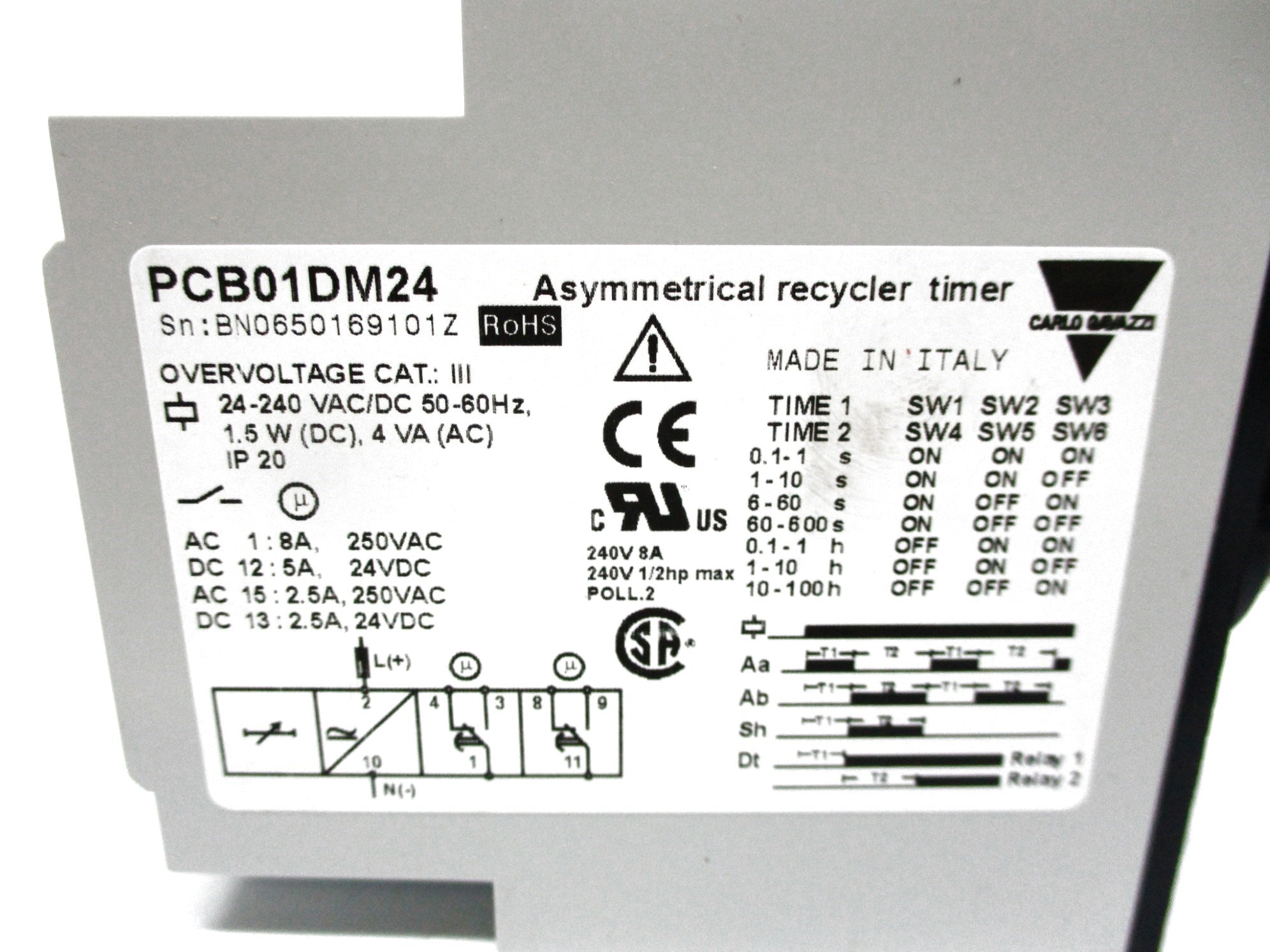 CARLO GAVAZZI PCB01DM24 24-240V NSMP
