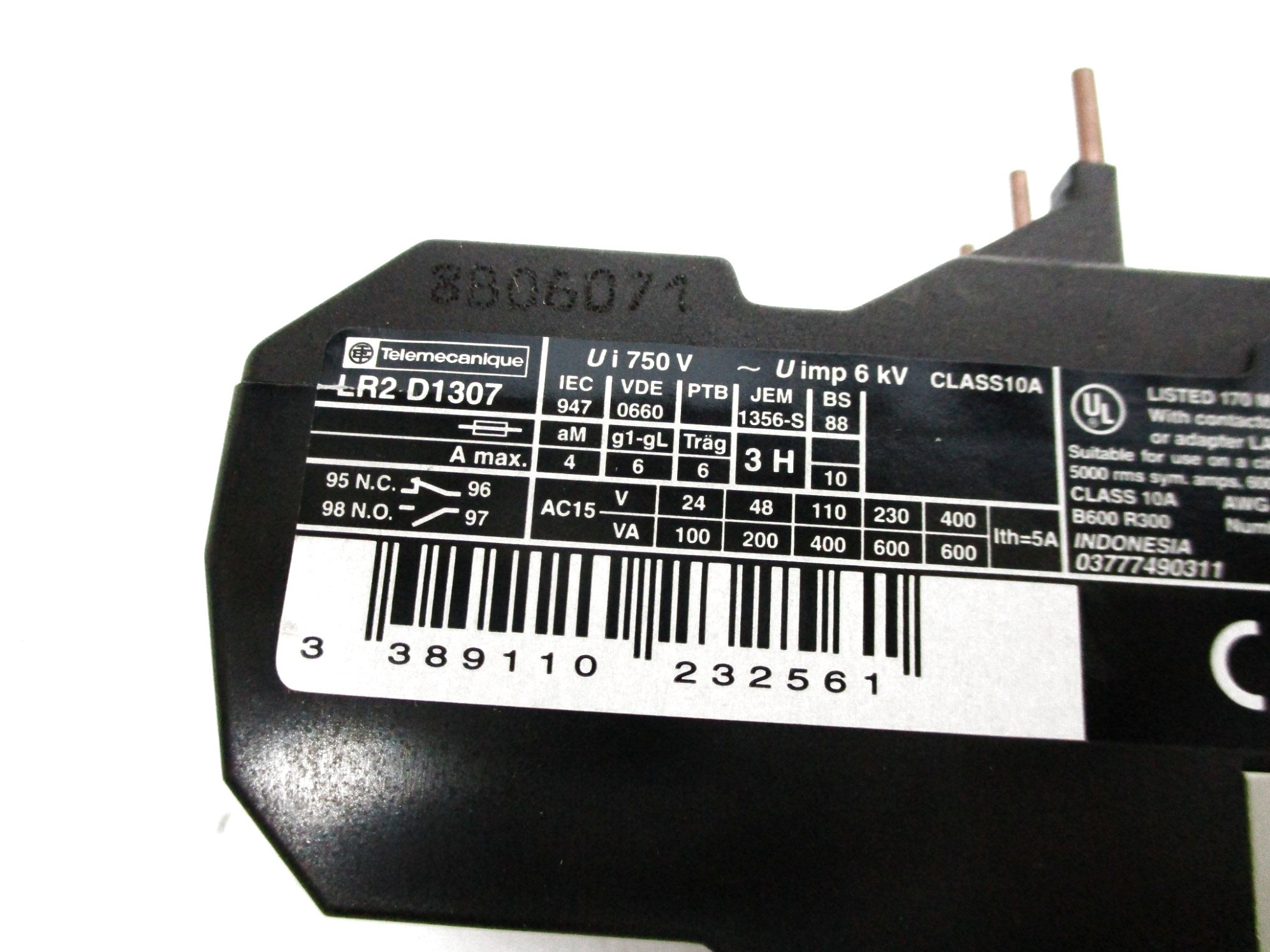 TELEMECANIQUE LR2D1307 1.6-2.5A NSMP