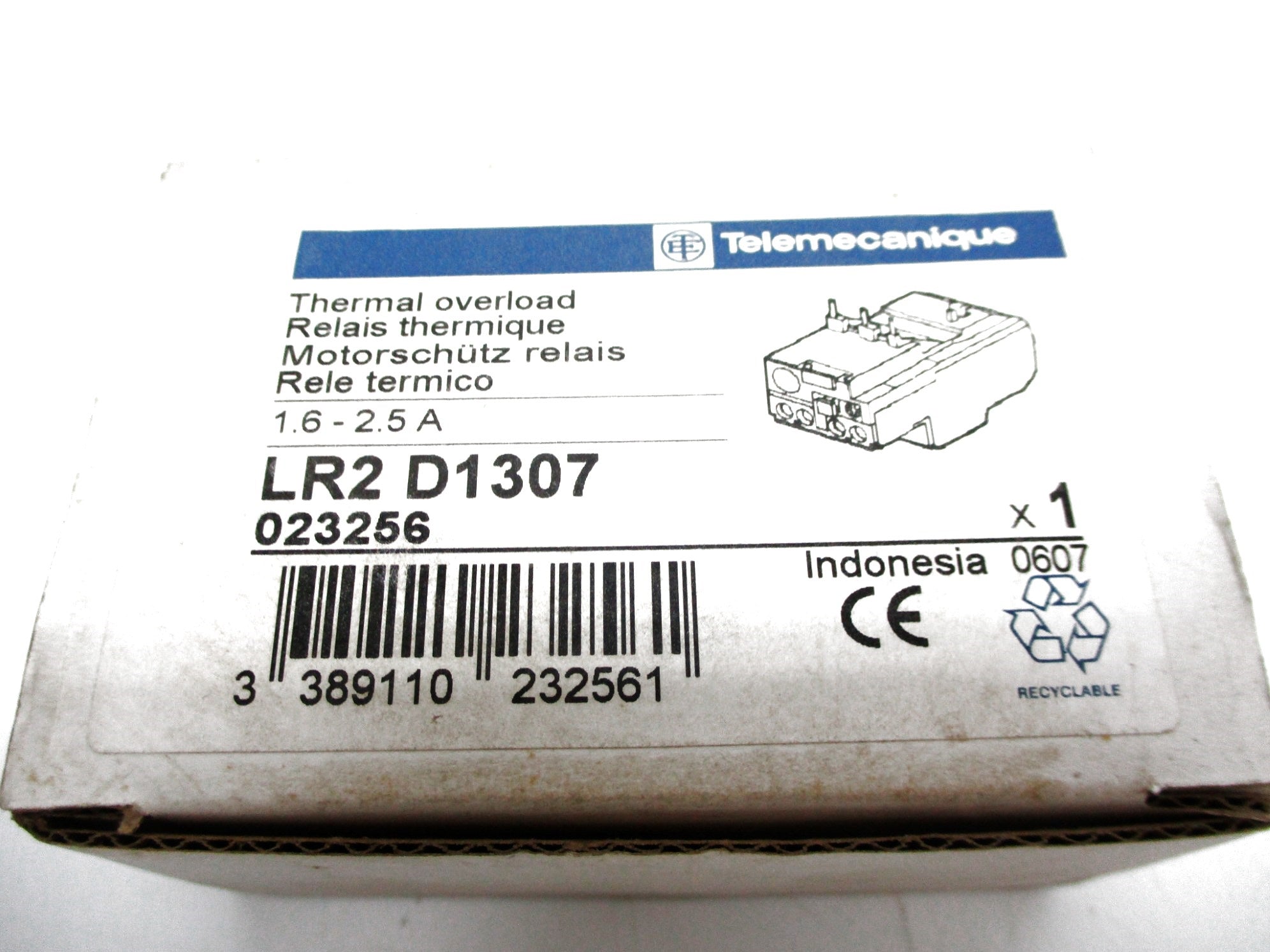TELEMECANIQUE LR2D1307 1.6-2.5A NSMP
