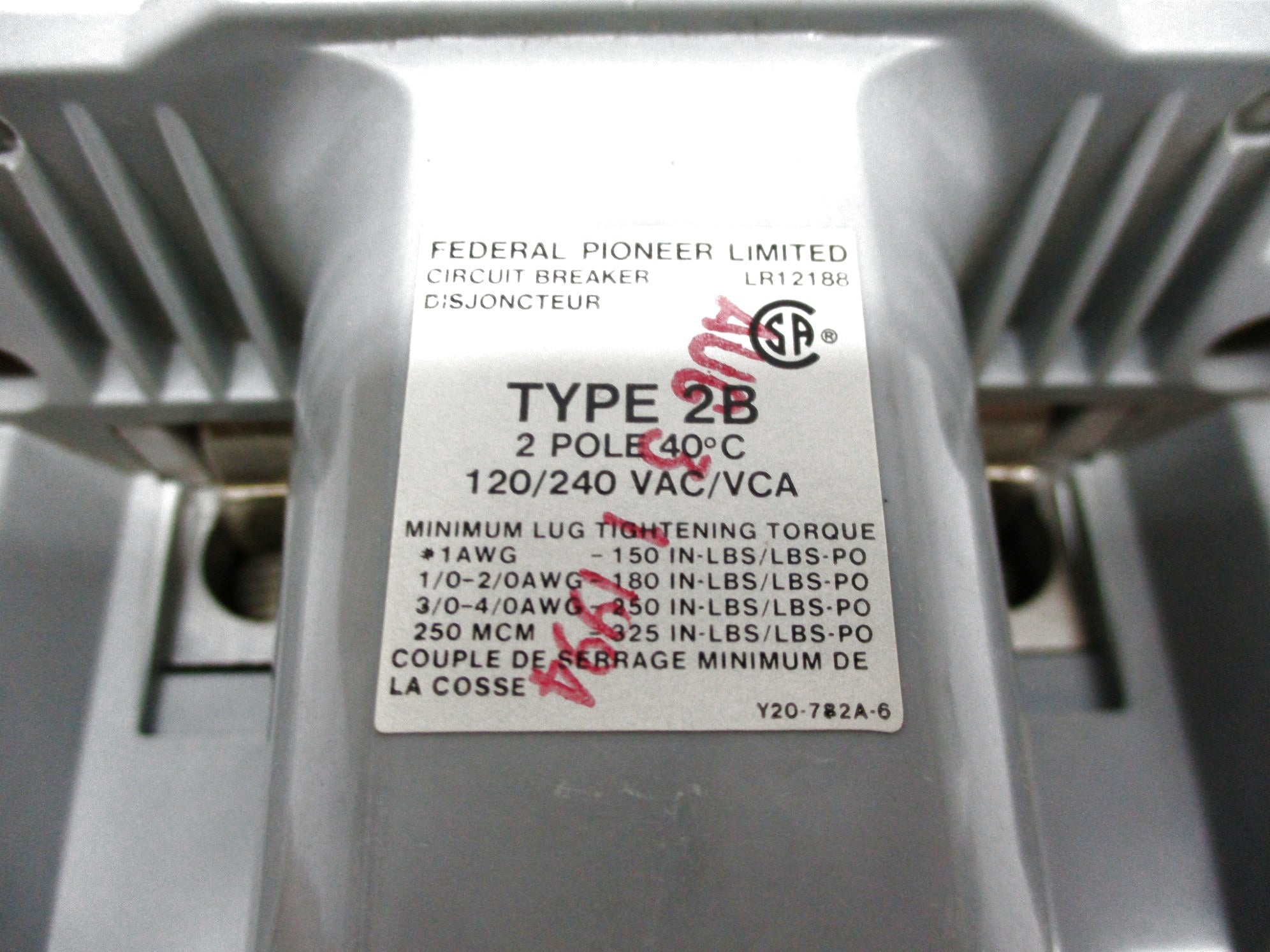 FEDERAL PIONEER 2B125 125A 120/240V NSMP