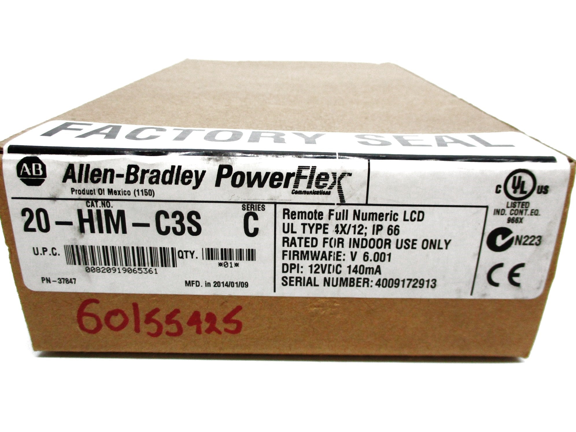 ALLEN BRADLEY 20-HIM-C3S SER. C F/W 6.001 NSFS