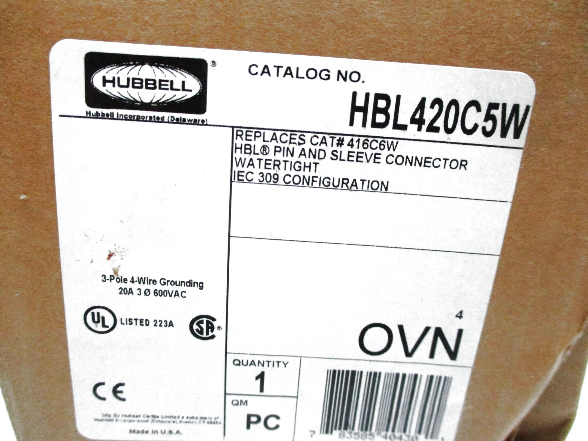 HUBBELL HBL420C5W NSMP