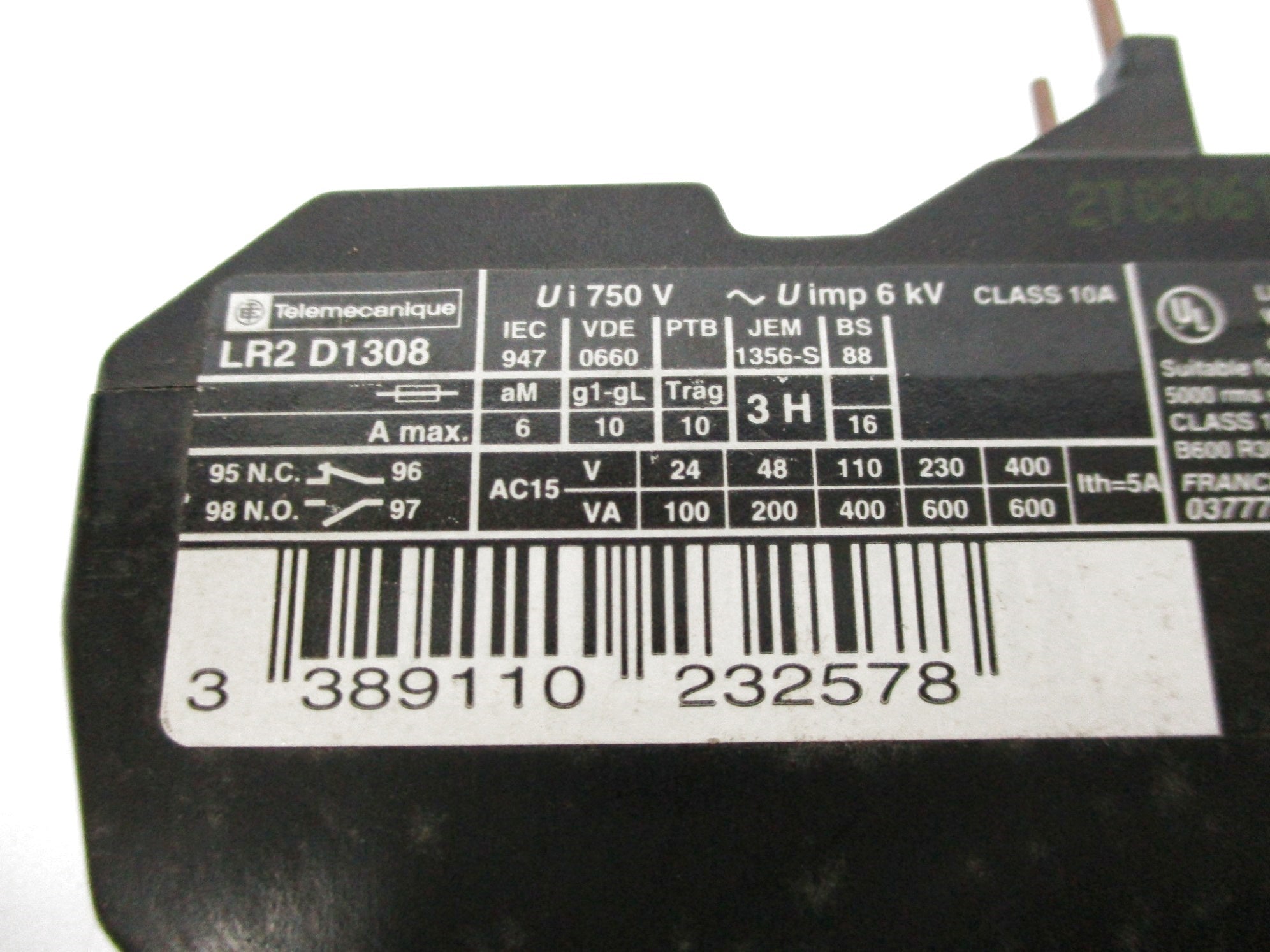 TELEMECANIQUE LR2D1308 2.5-4A NSNP