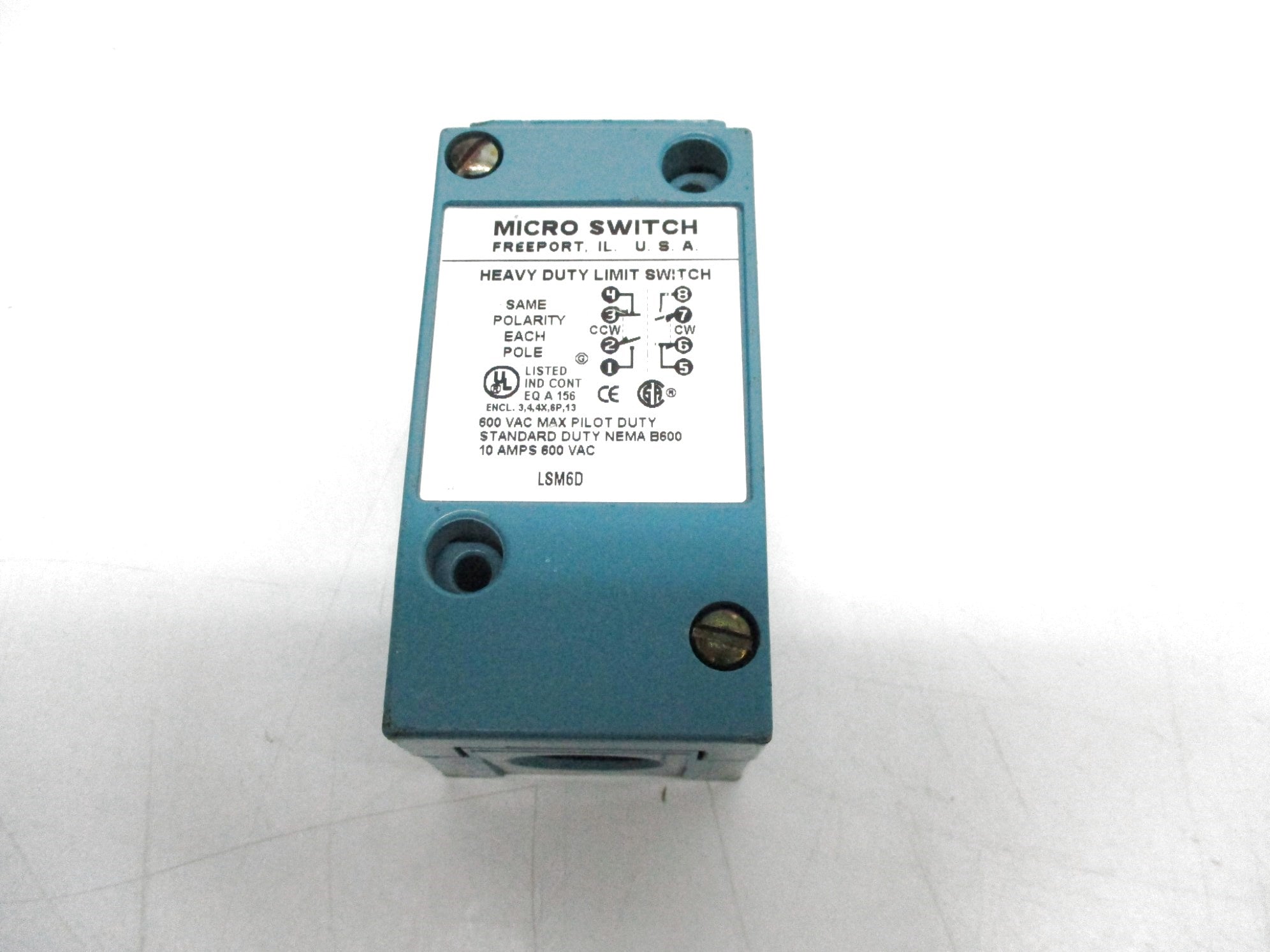 MICROSWITCH LSM6D (BLUE) (AS PICTURED) UNMP