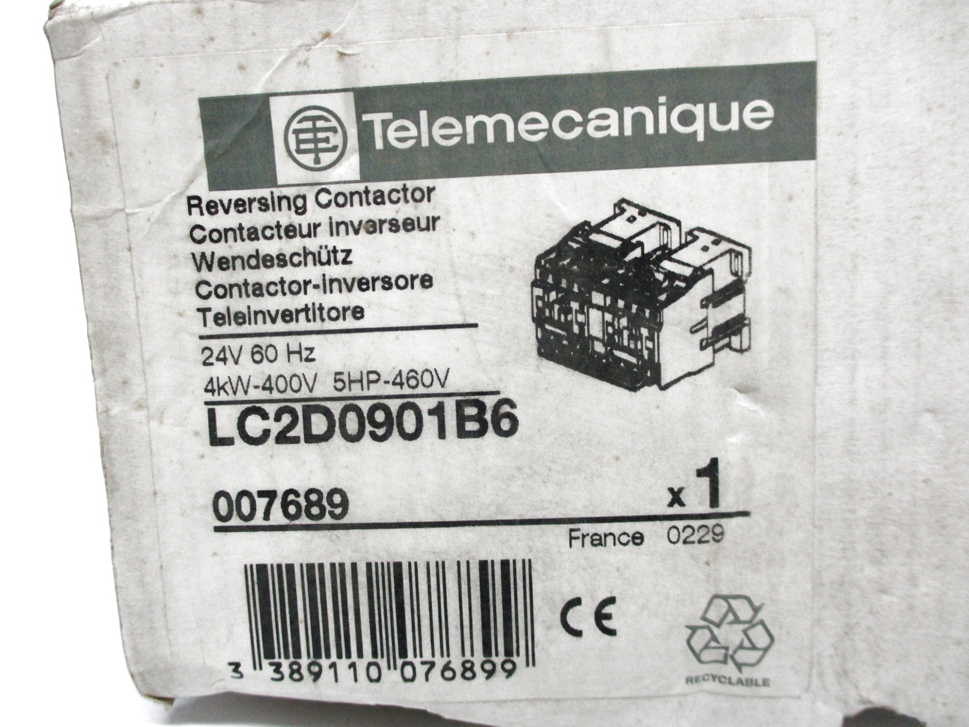 TELEMECANIQUE LC2D0901B6 24V NSMP