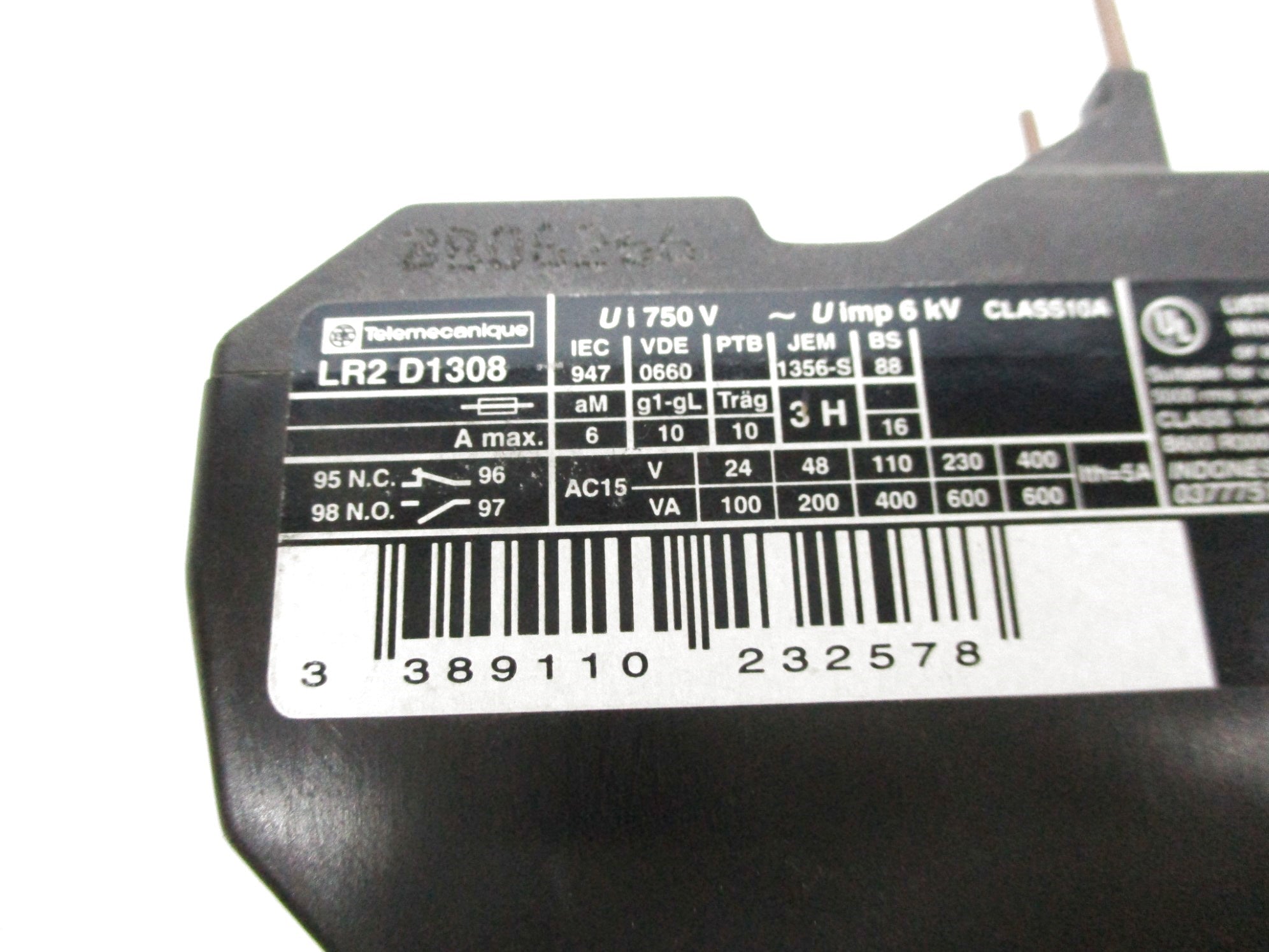 TELEMECANIQUE LR2D1308 2.5-4A NSMP