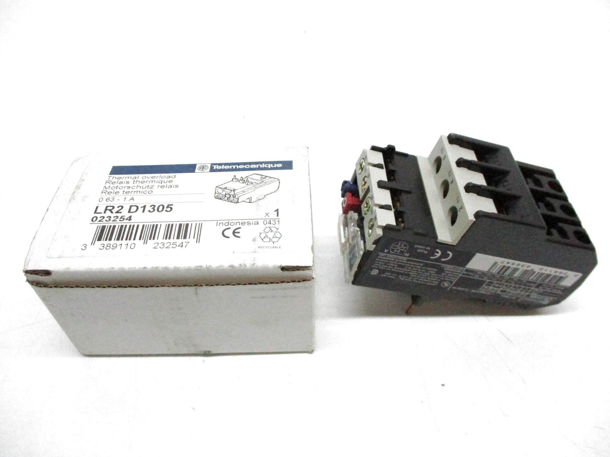 TELEMECANIQUE LR2D1305 600VAC 0.63-1A NSMP