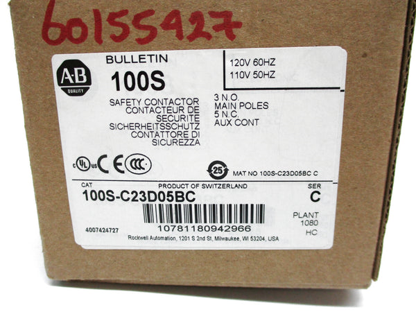 ALLEN BRADLEY 100S-C23D05BC SER. C 120V (BR/WH) NSMP