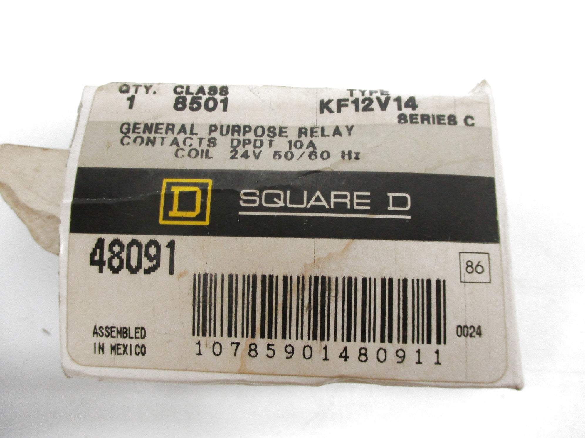 SQUARE D 8501KF12V14 SER. C 24V NSMP