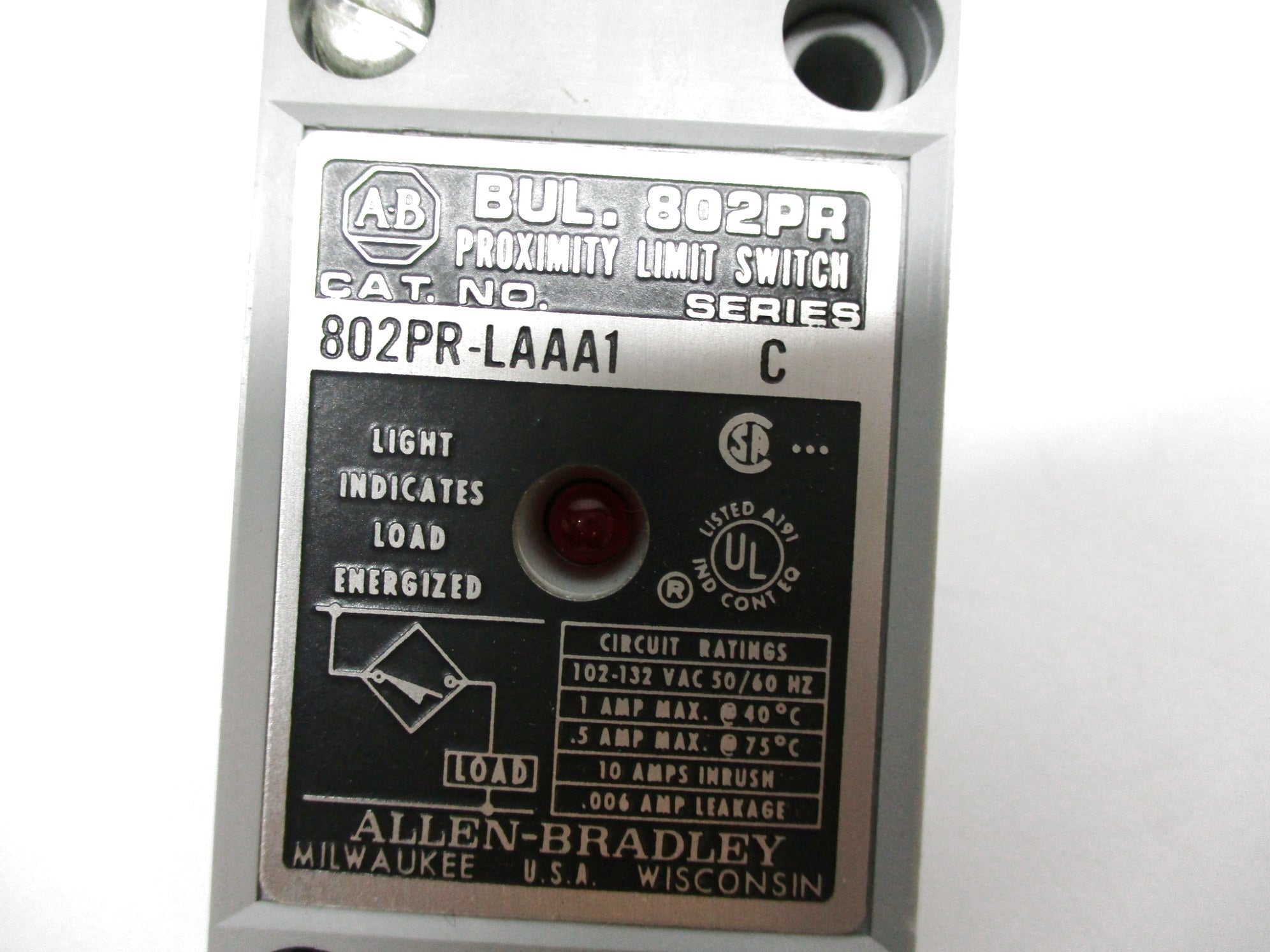 INDUSTRIAL SPARE PART 802PR-LAAA1 SER. C (BK/GD) NSMP