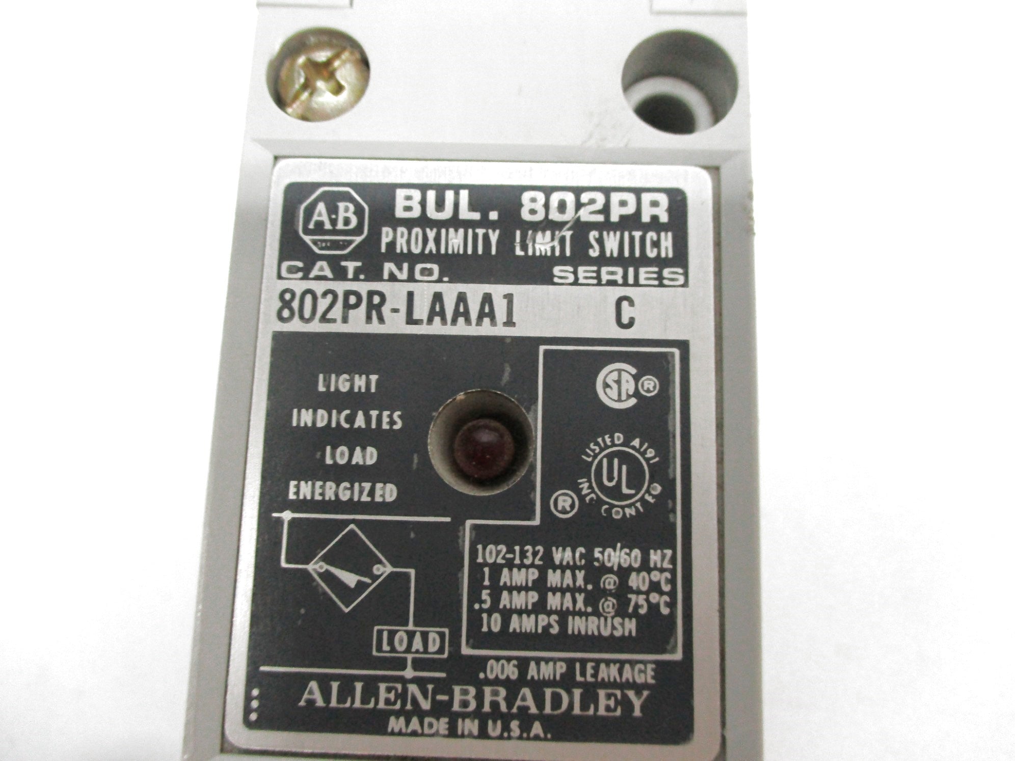 INDUSTRIAL SPARE PART 802PR-LAAA1 SER. C UNMP