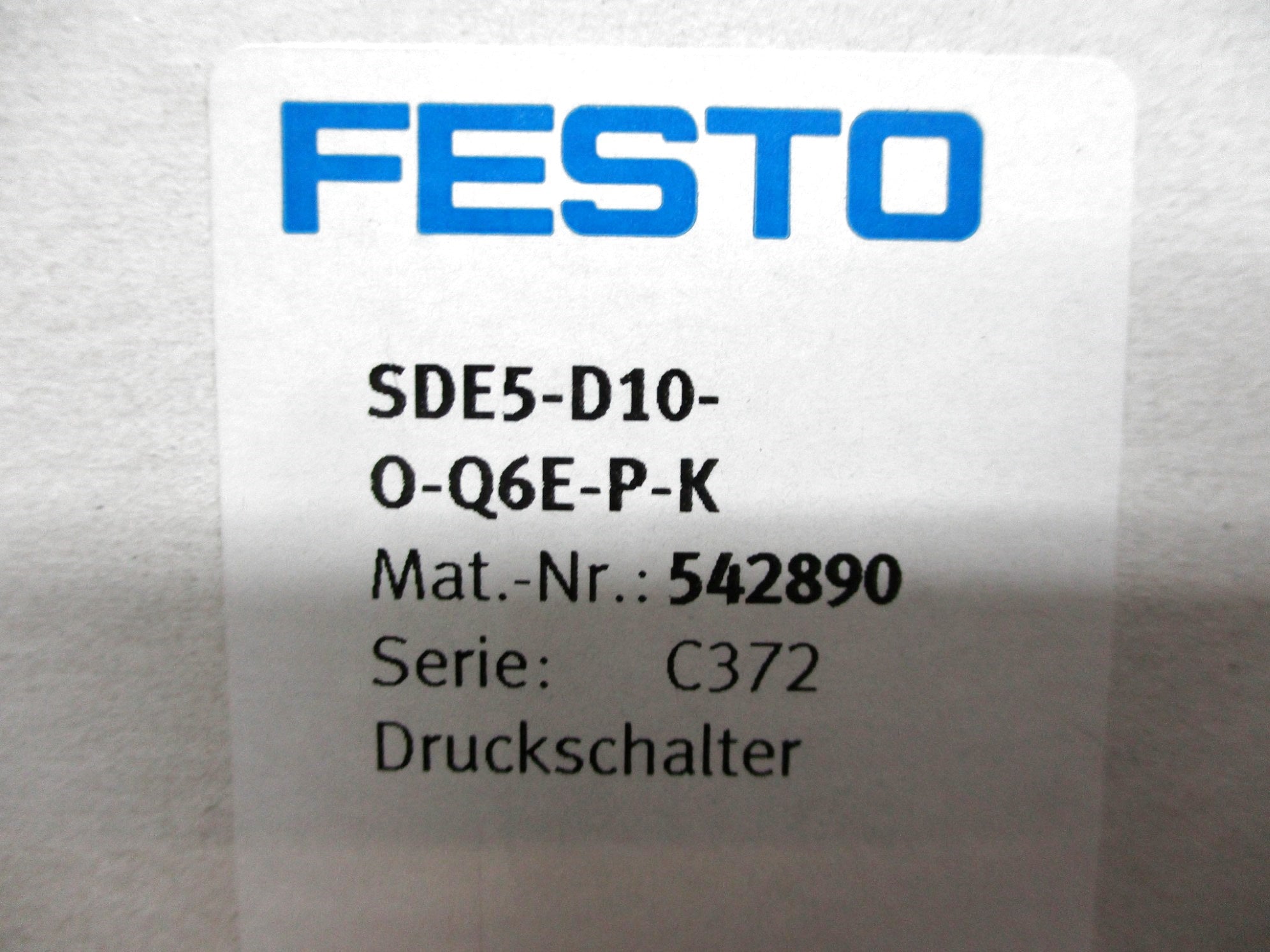FESTO SDE5-D10-O-Q6E-P-K NSMP