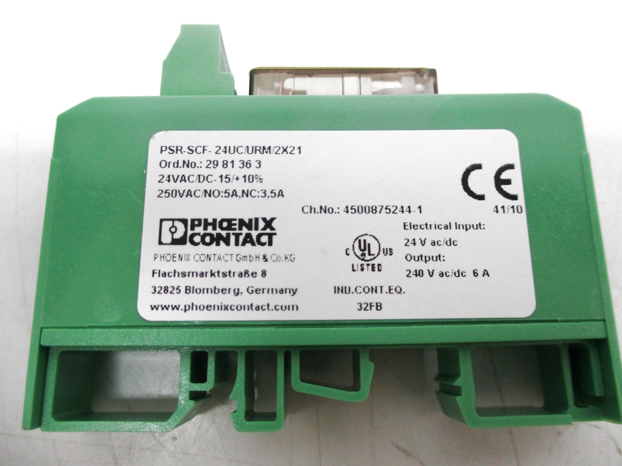 PHOENIX CONTACT PSR-SCF-24UC/URM/2X21 24V NSNP