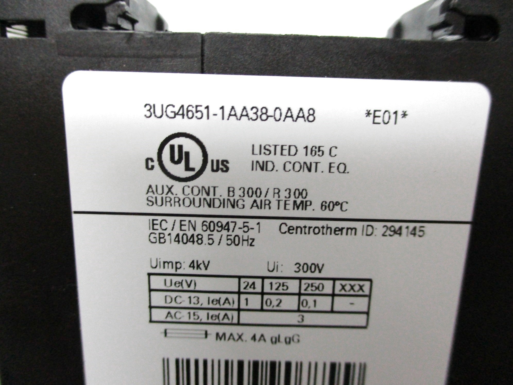 SIEMENS 3UG4651-1AA38-0AA8-Z NSNP