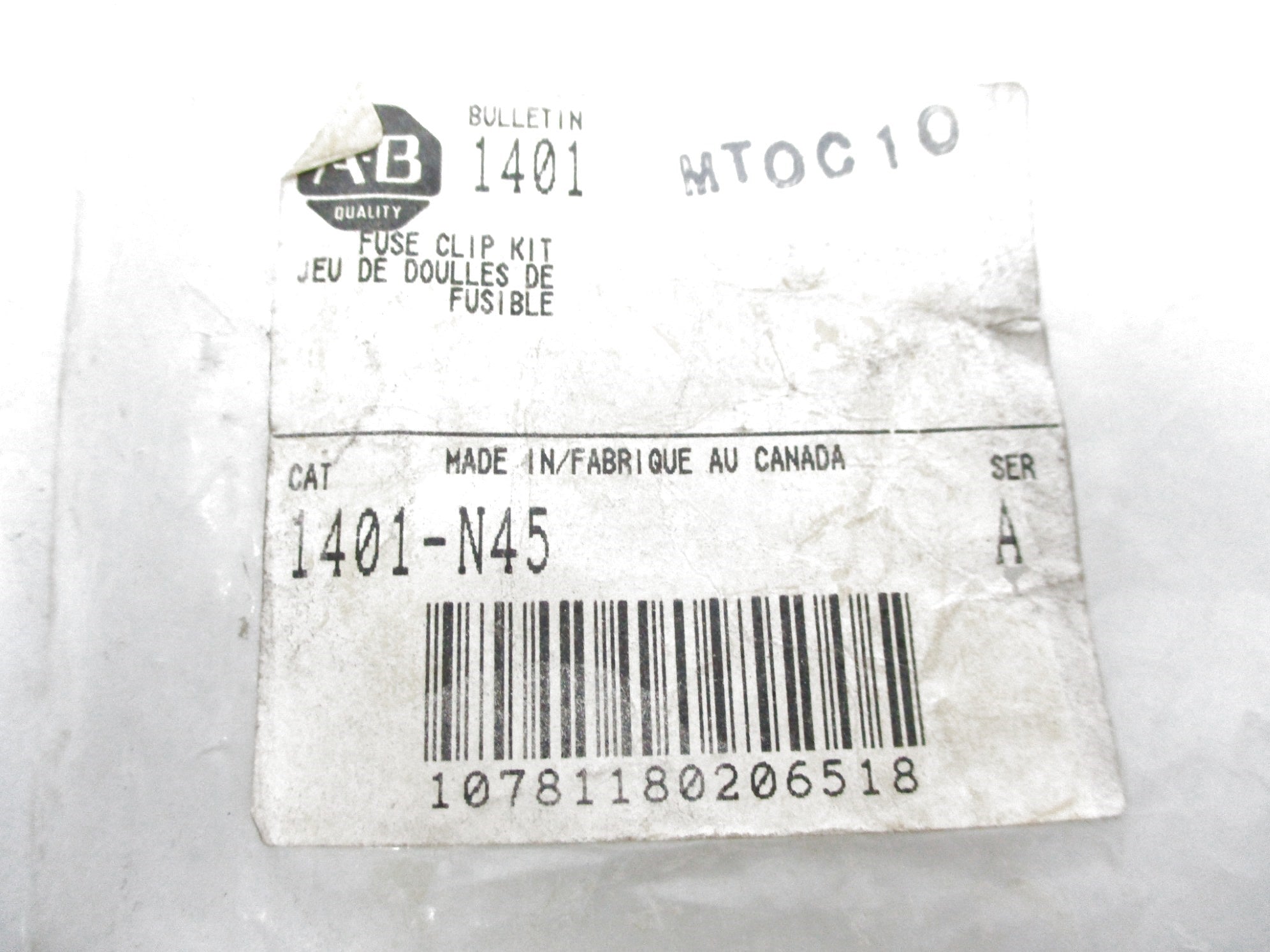 ALLEN BRADLEY 1401-N45 SER. A NSNP