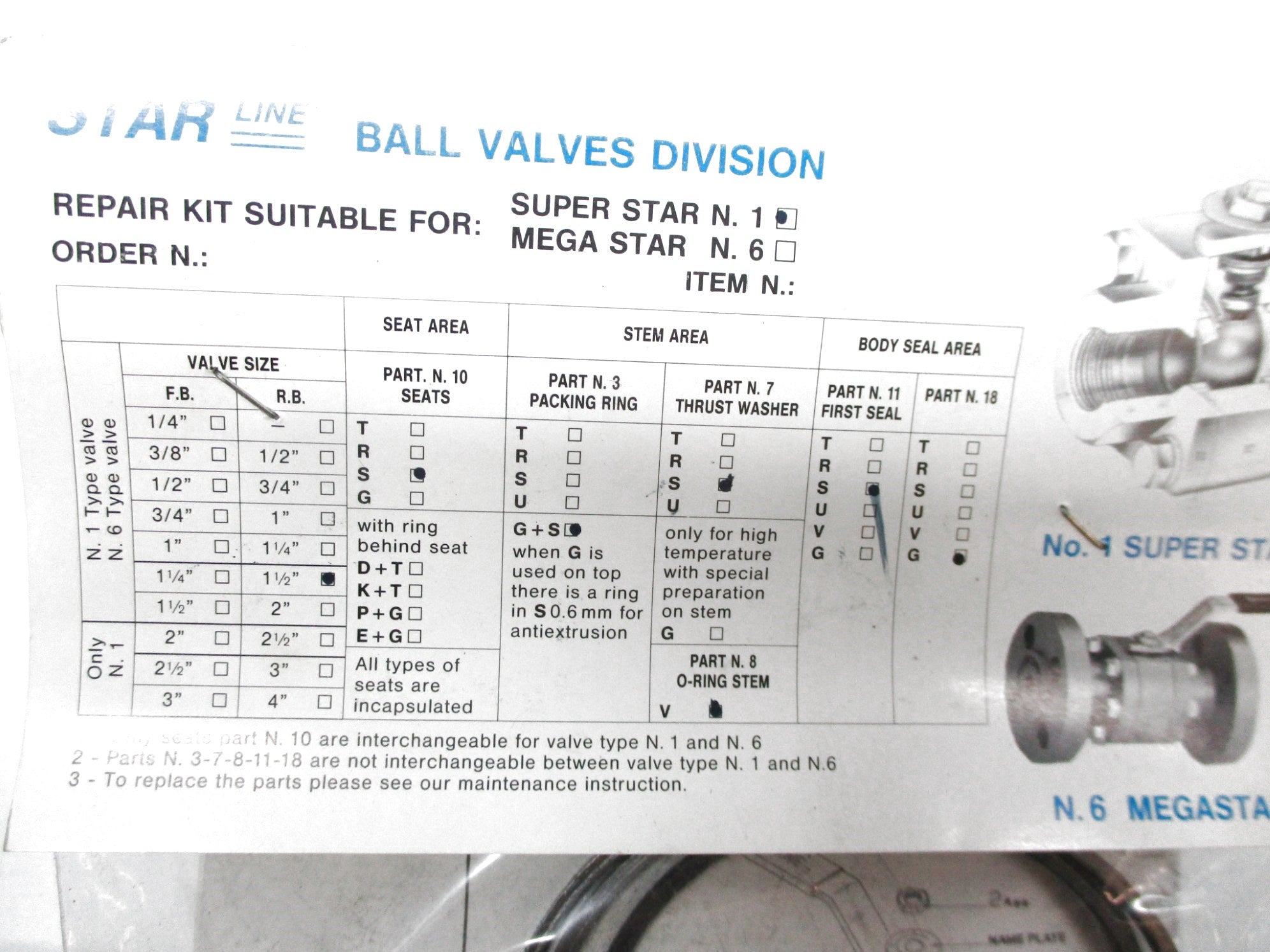 STAR LINE HAR-04-A-7-A 1-1/2" NSMP