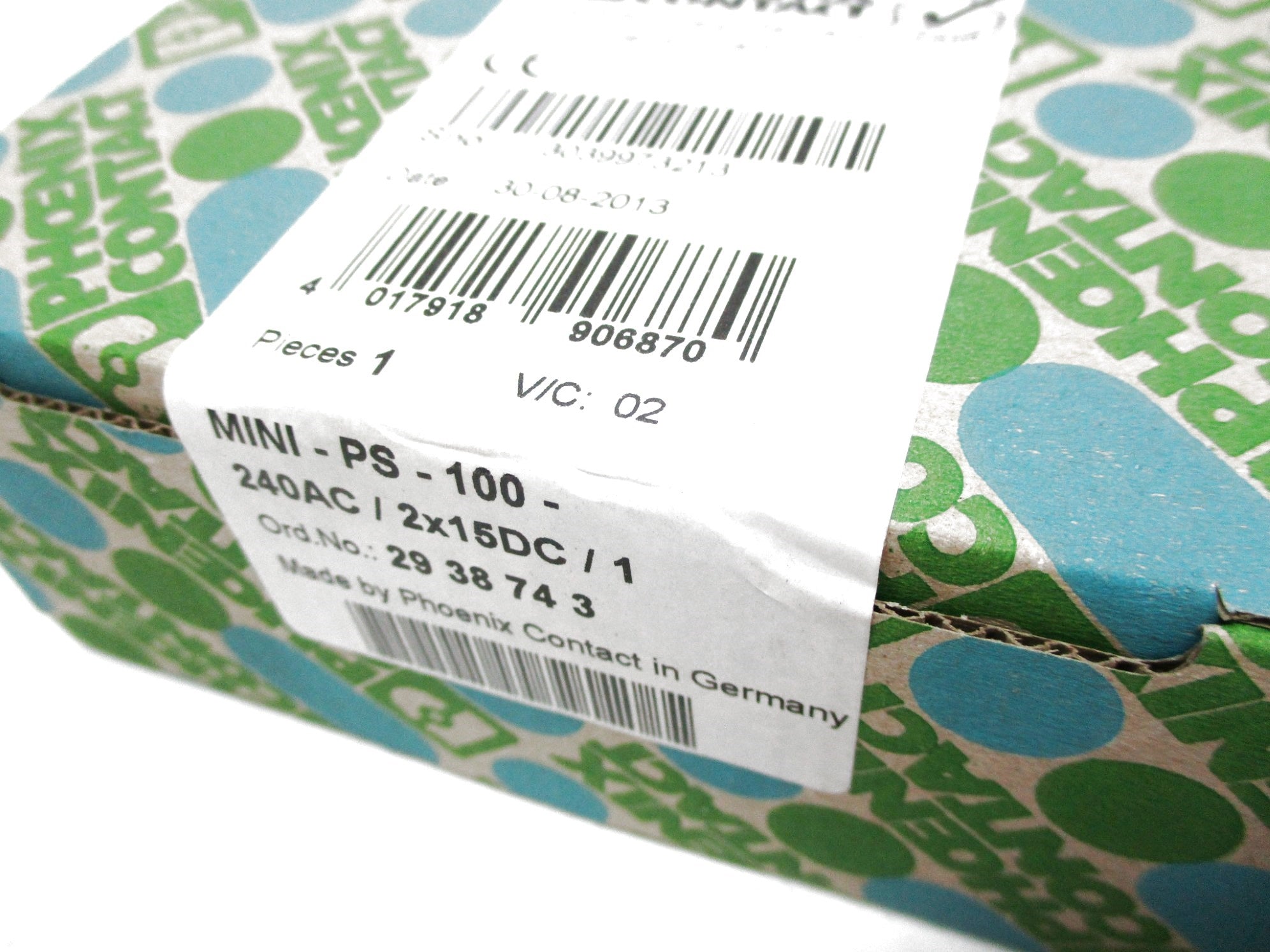 PHOENIX CONTACT MINI-PS-100-240AC/2X15DC/1 NSFS