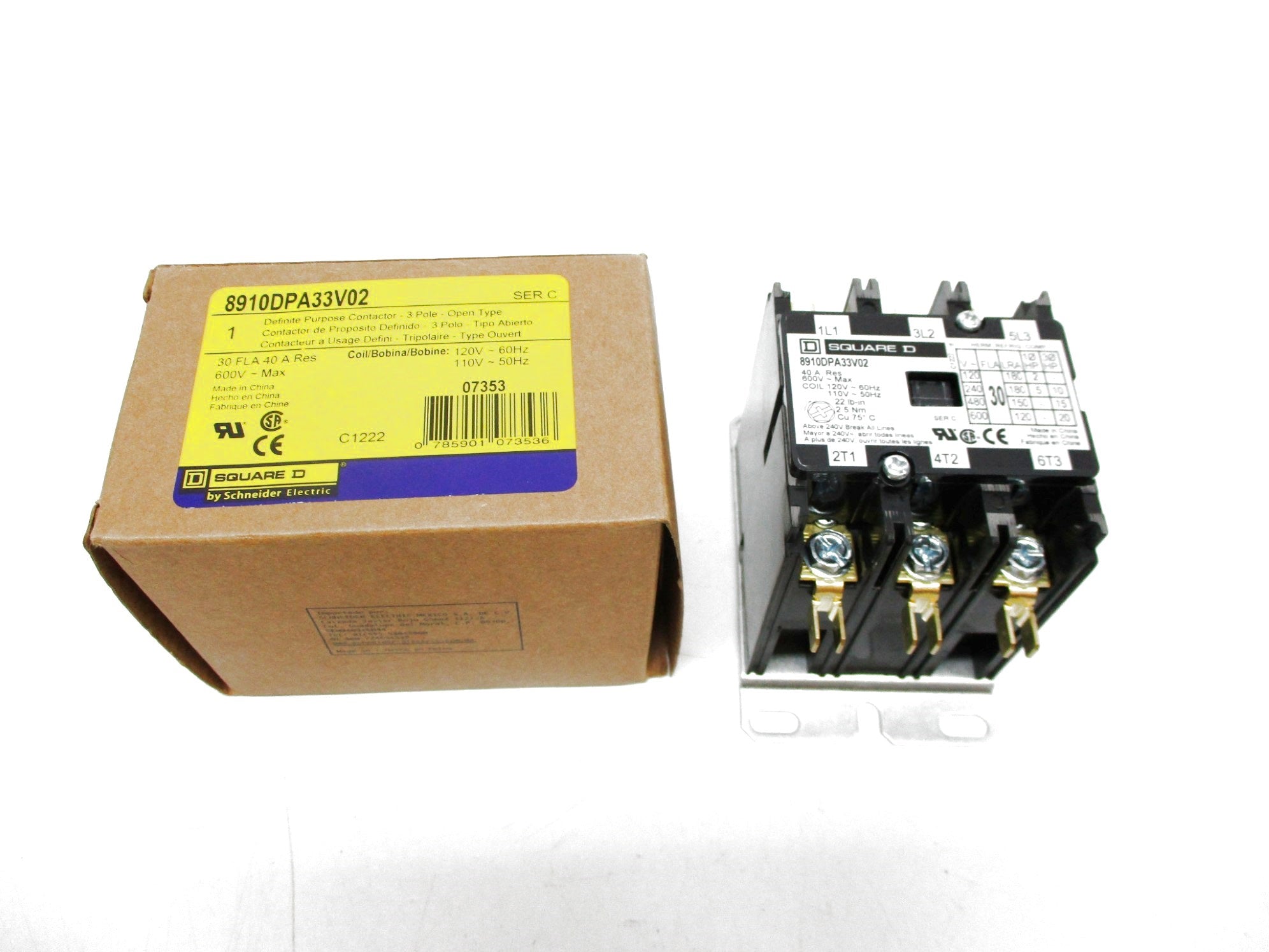 SQUARE D 8910DPA33V02 SER. C 120V NSMP