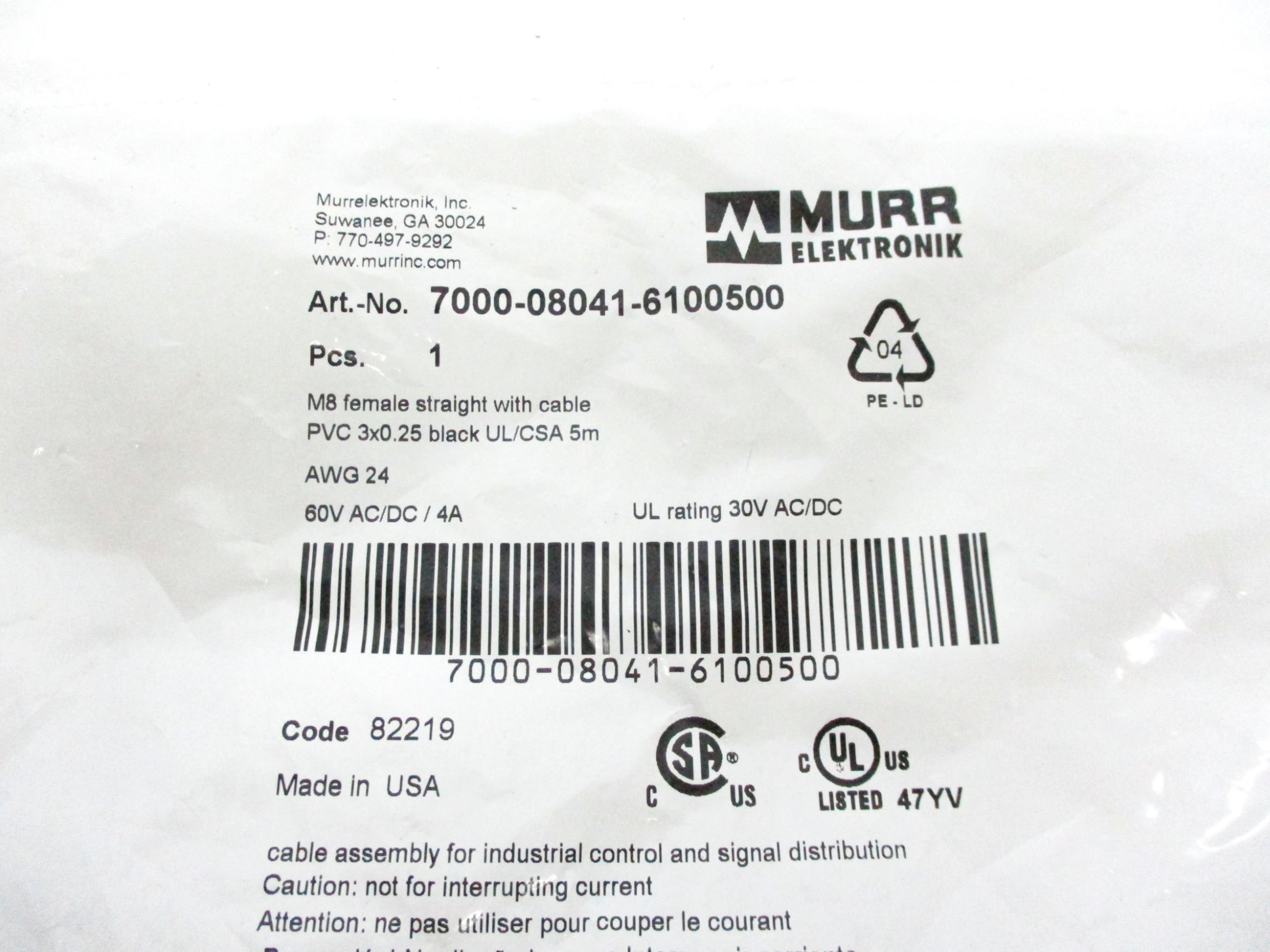 MURR ELEKTRONIK 7000-08041-6100500 NSMP