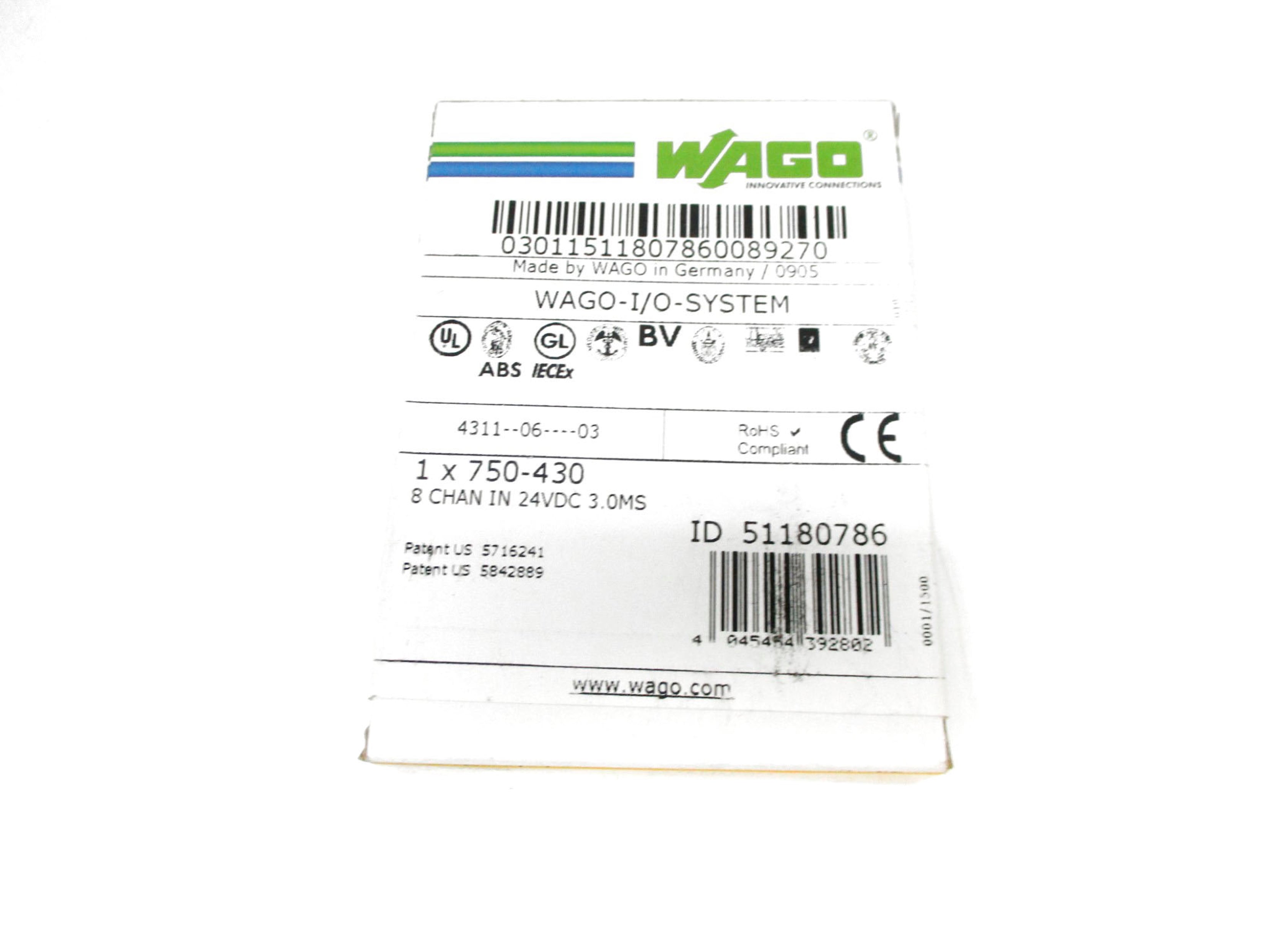 WAGO 750-430 24VDC NSFS