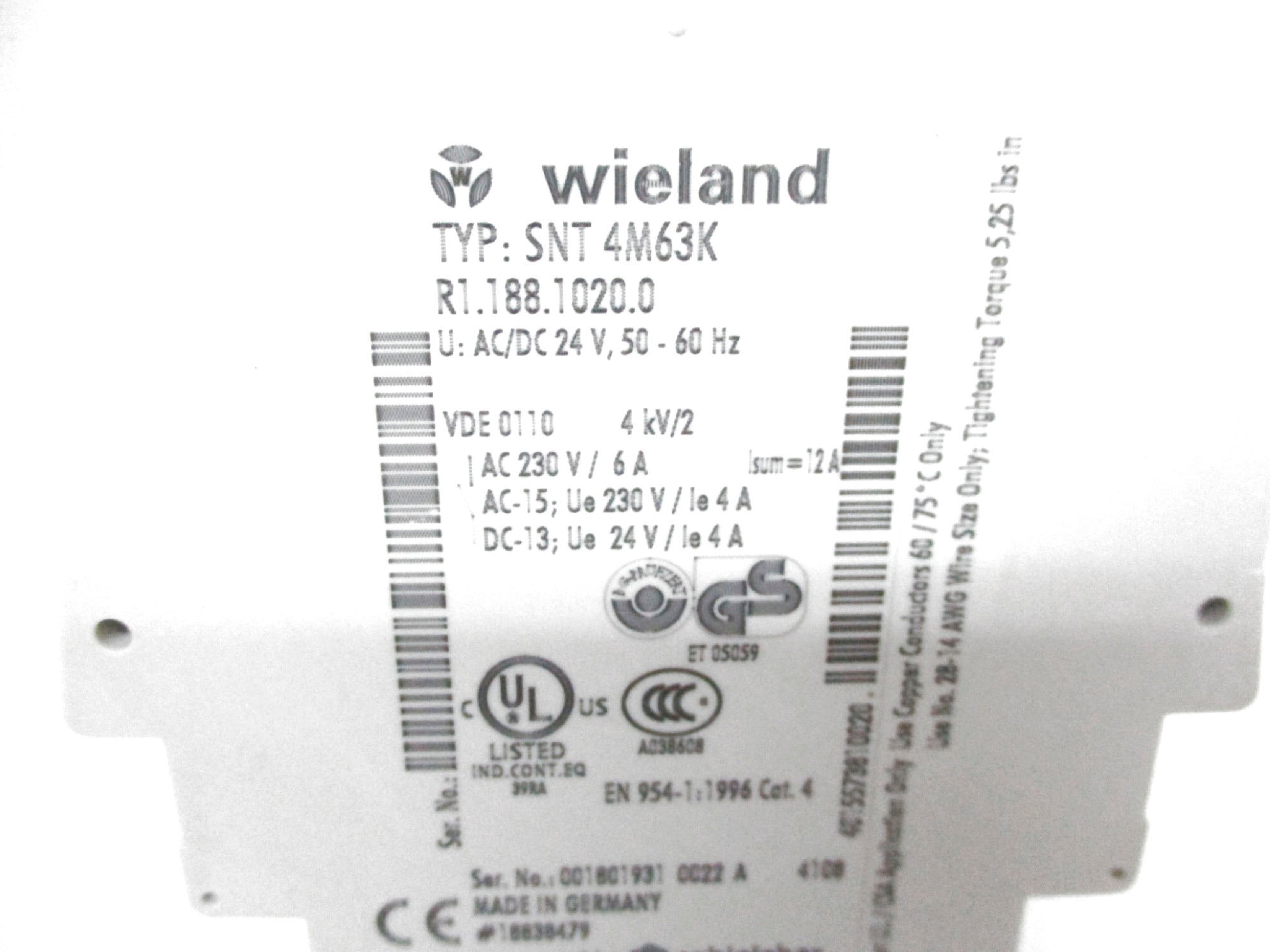 WIELAND SNT4M63K 24V NSNP